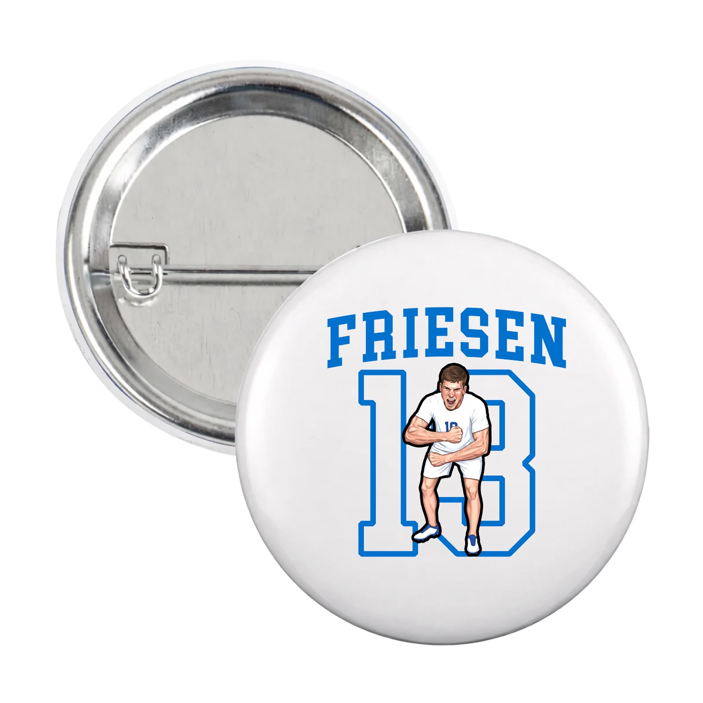 Game Day Button — Shirsey in White
