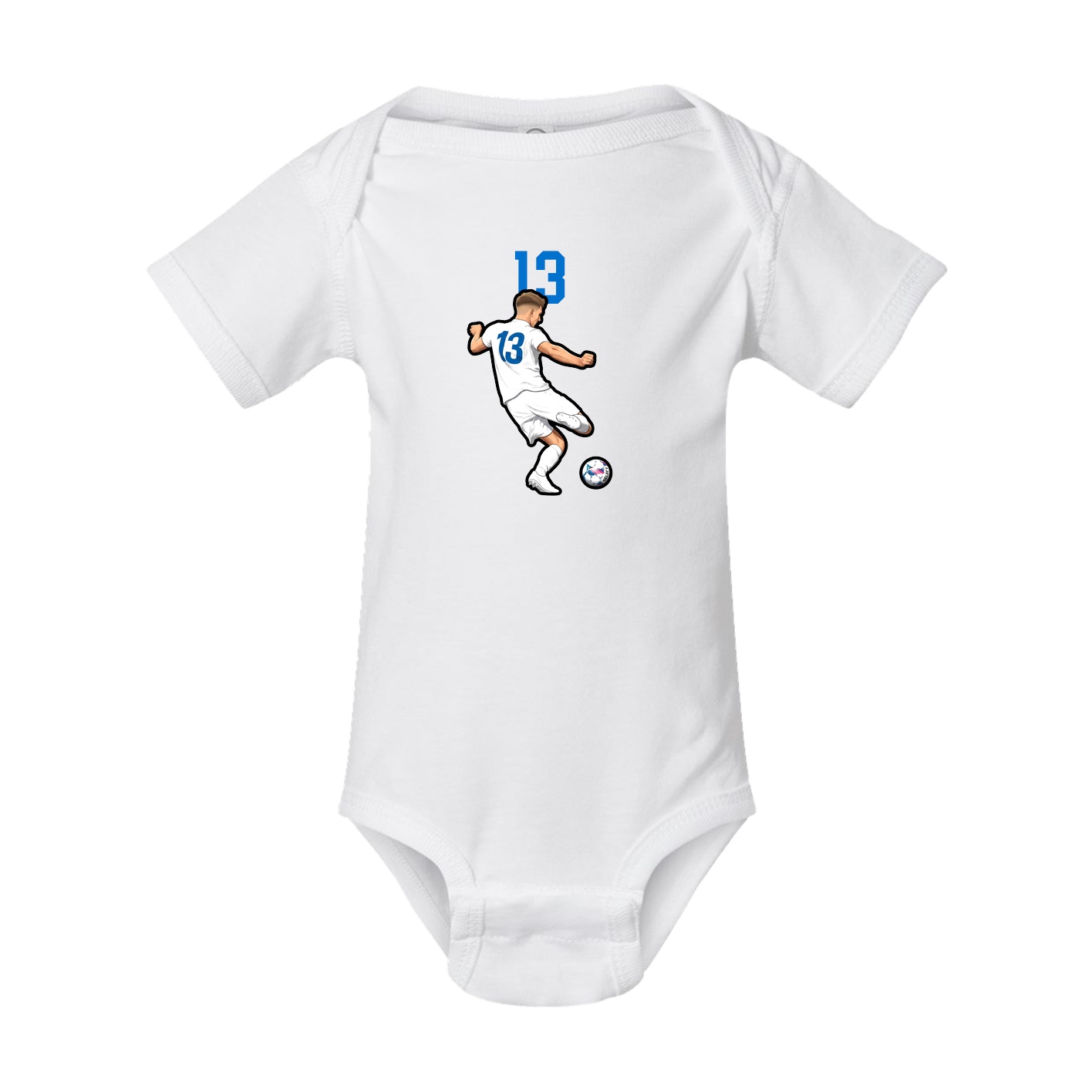 Baby Onesie — Number Top in White