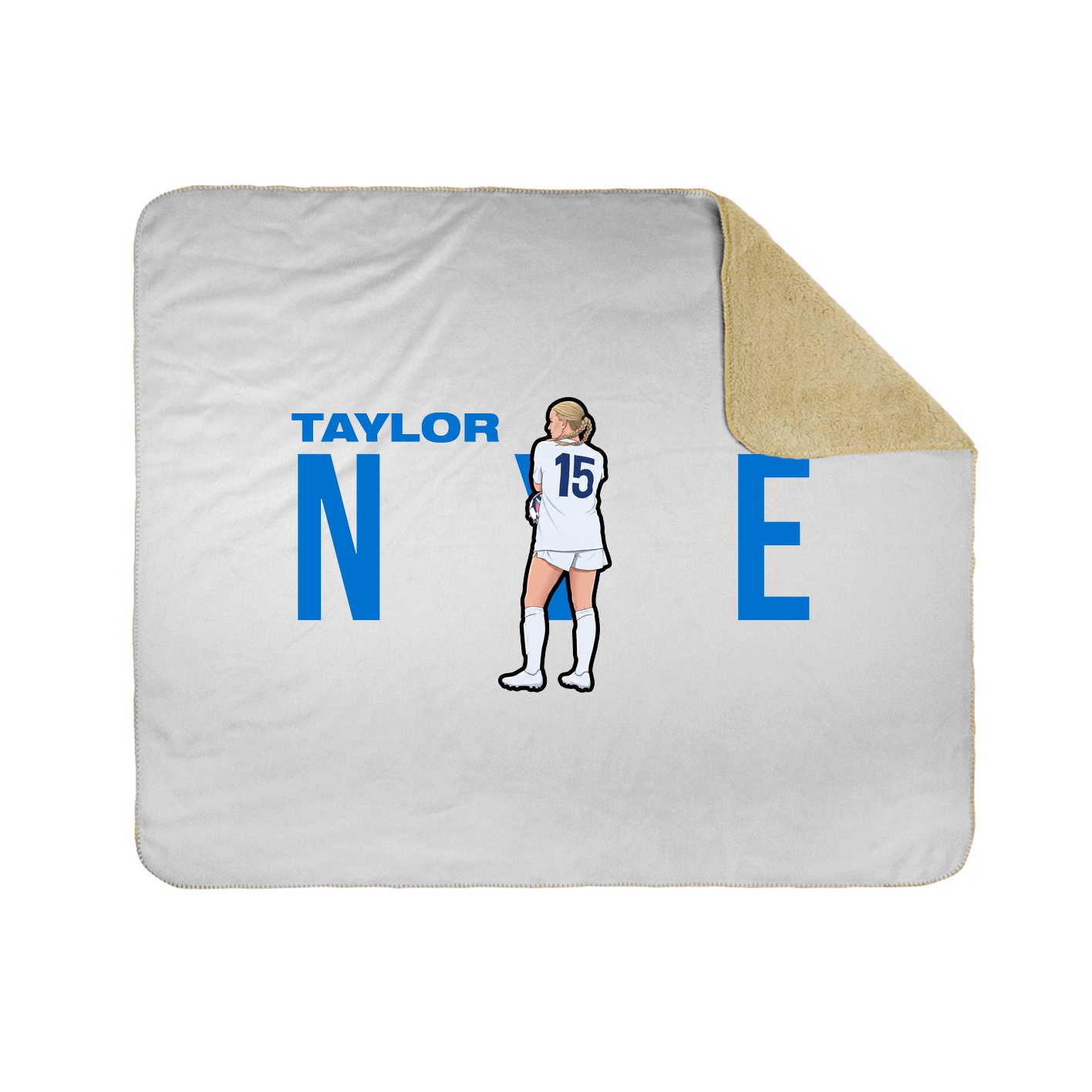 Throw Blanket — Player Name in White