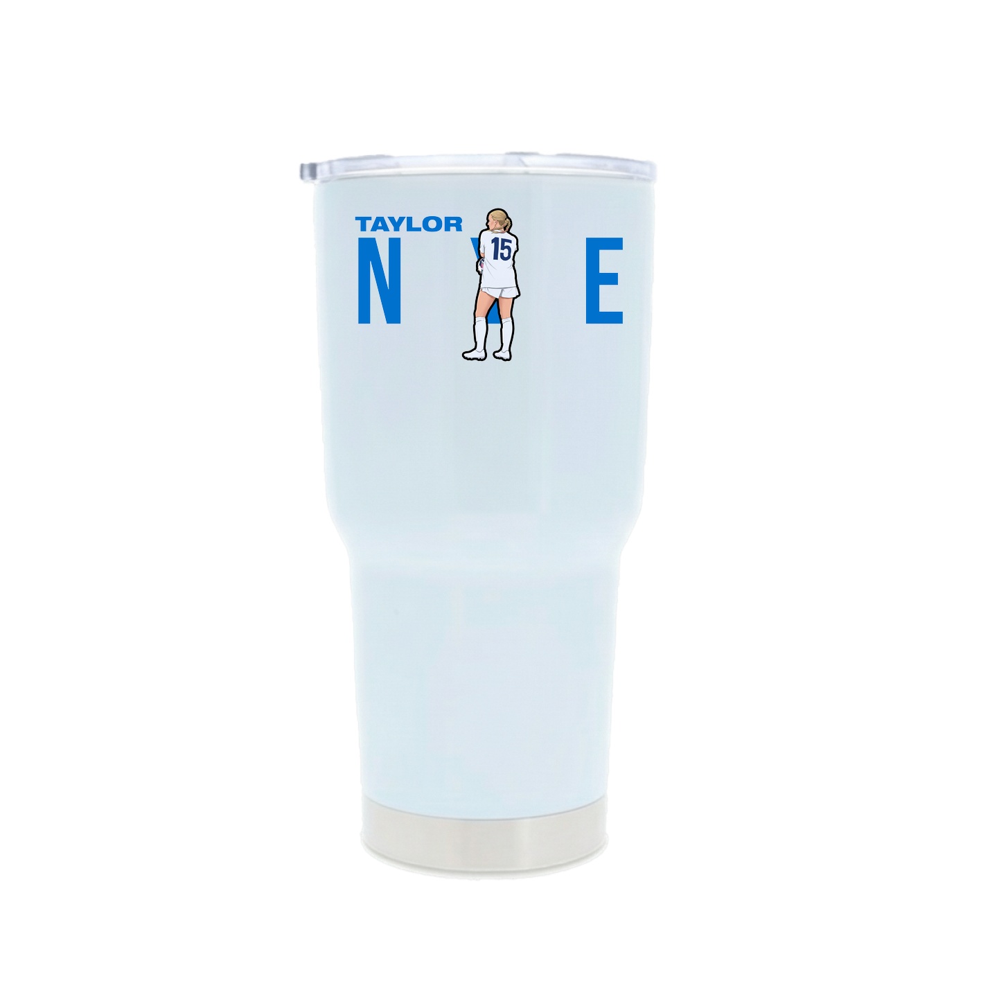 30oz Stainless Steel Tumbler — Player Name in White