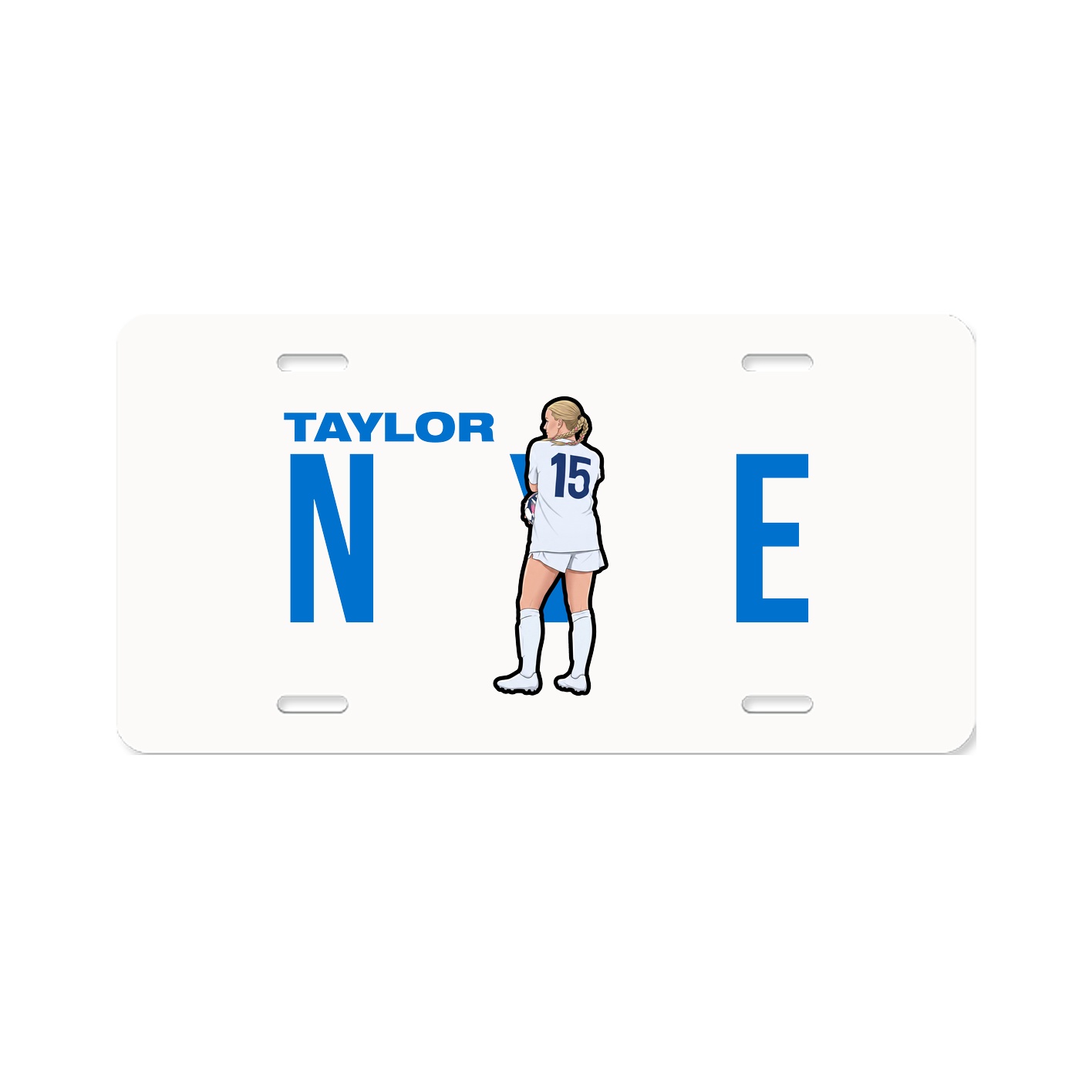 License Plate — Player Name in Classic