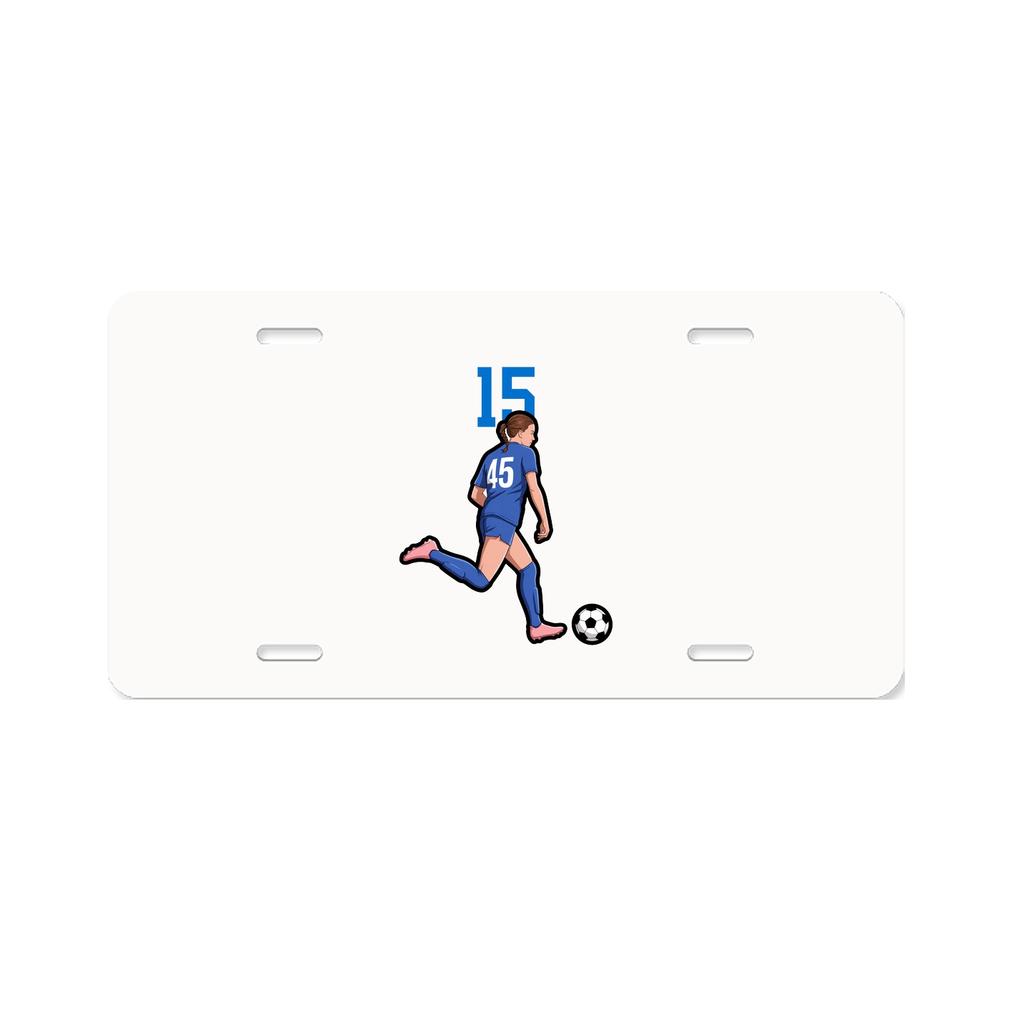 License Plate — Number Top in Classic