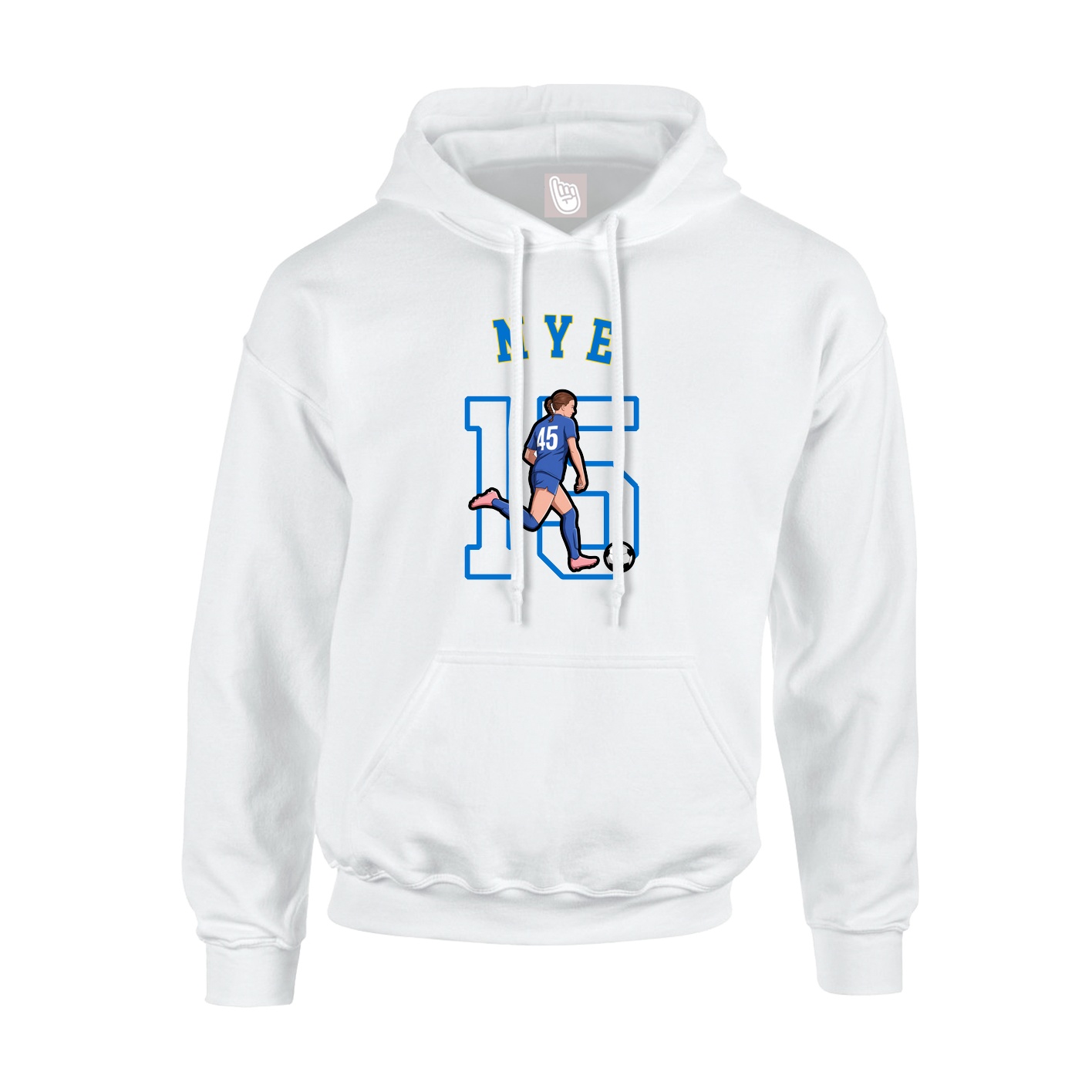 Youth Hoodie — Shirsey Arch in White