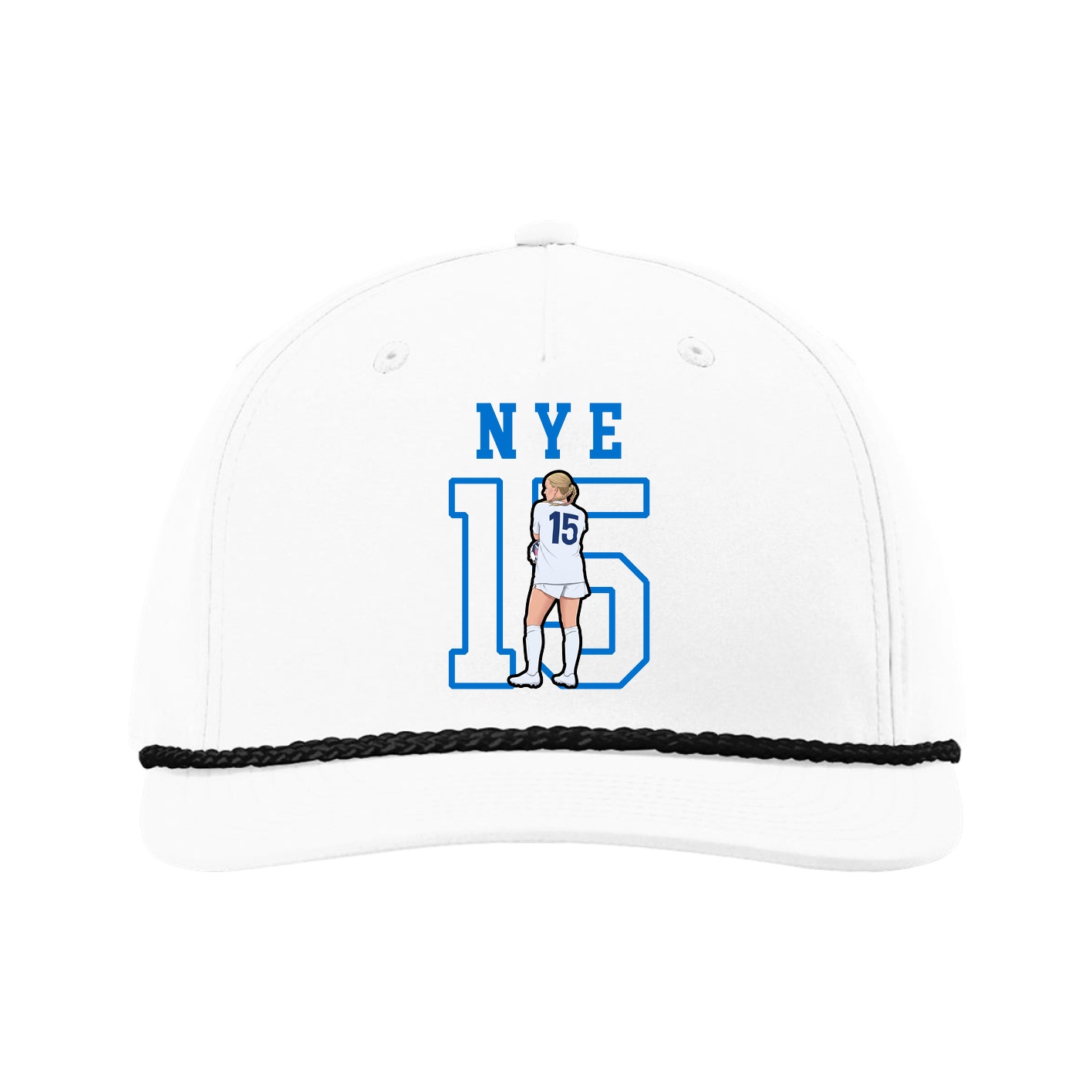 Five-Panel Classic Rope Cap — Shirsey in White