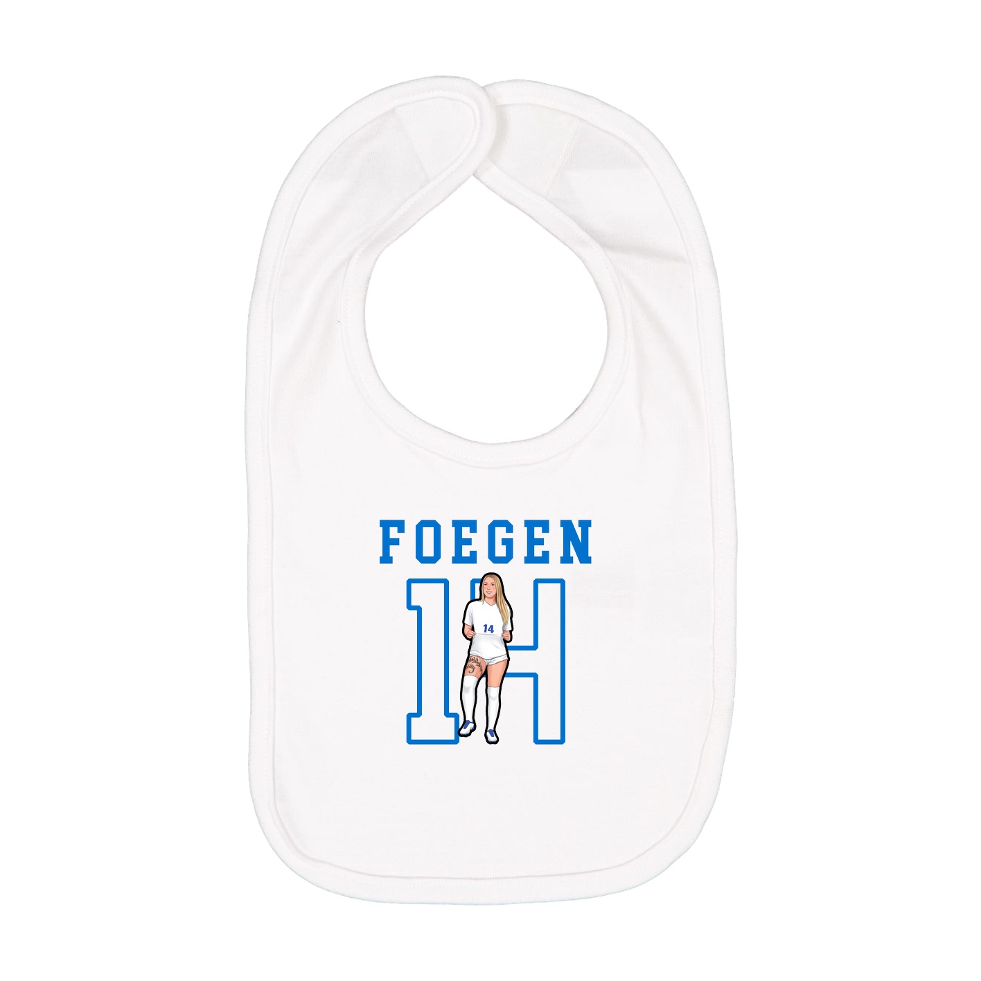 Infant Bib — Shirsey in White