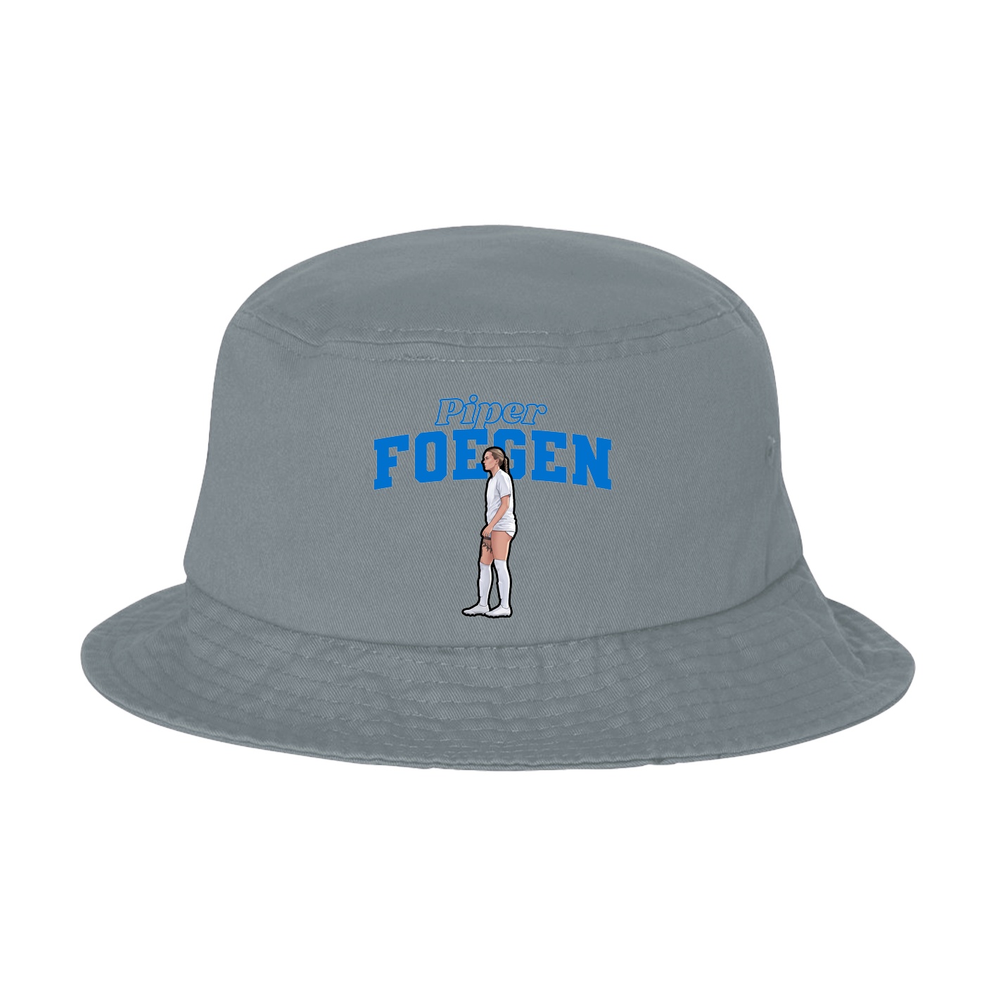 Bucket Cap — Name Arch in Grey