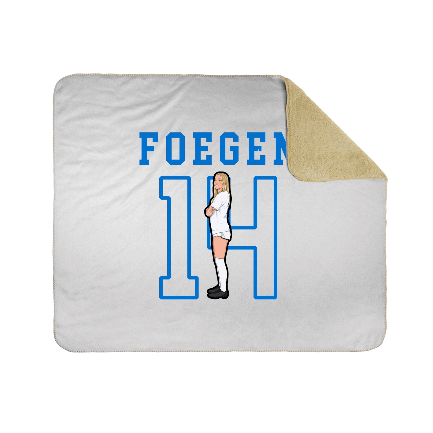 Throw Blanket — Shirsey in White