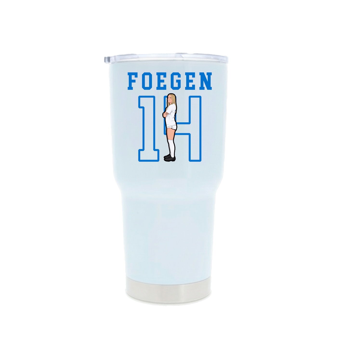 30oz Stainless Steel Tumbler — Shirsey in White