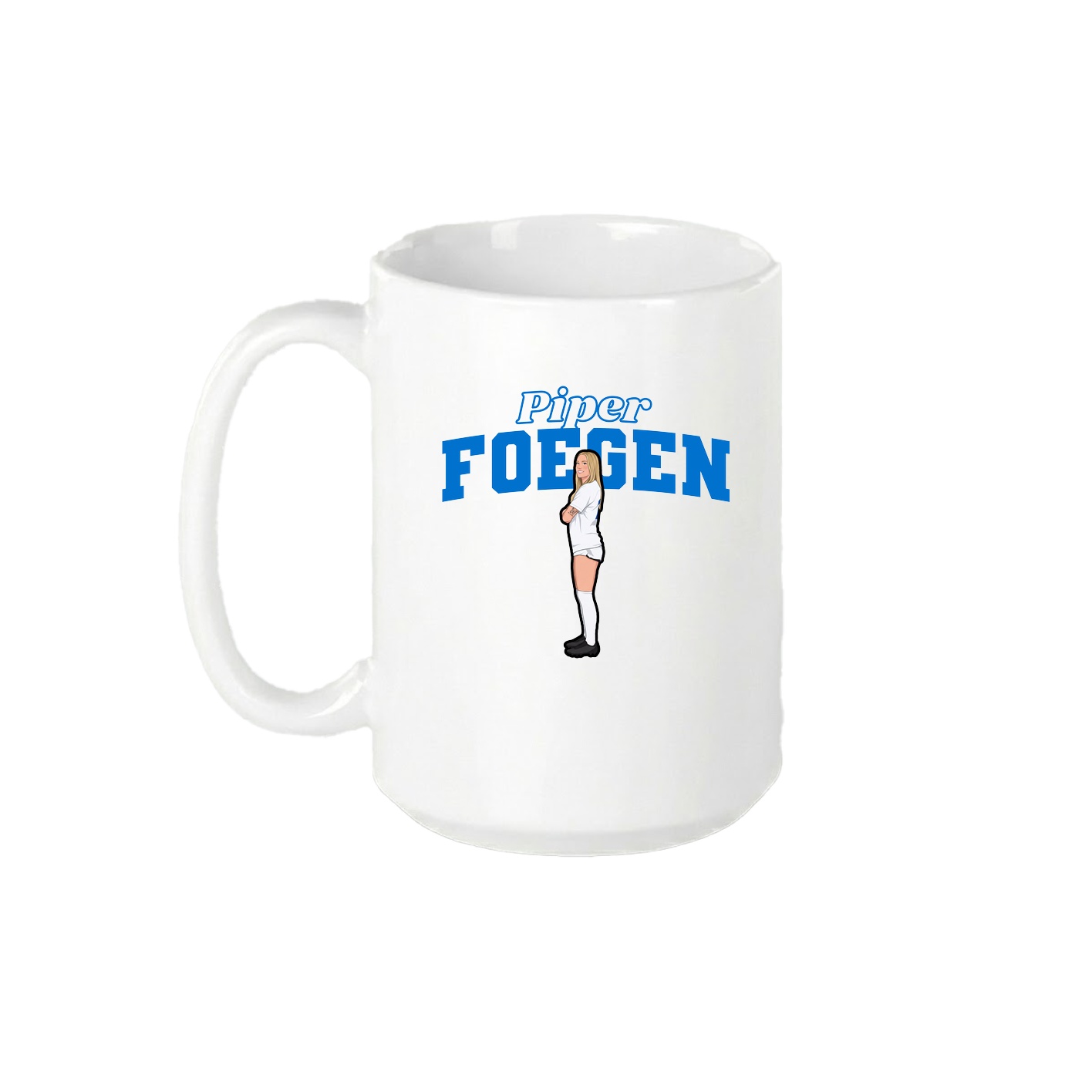 15oz Coffee Mug — Name Arch in White