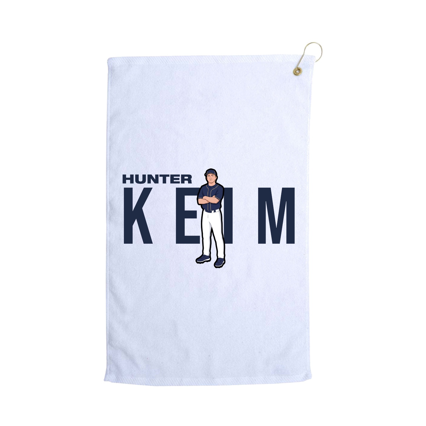 Golf Towel — Player Name in White
