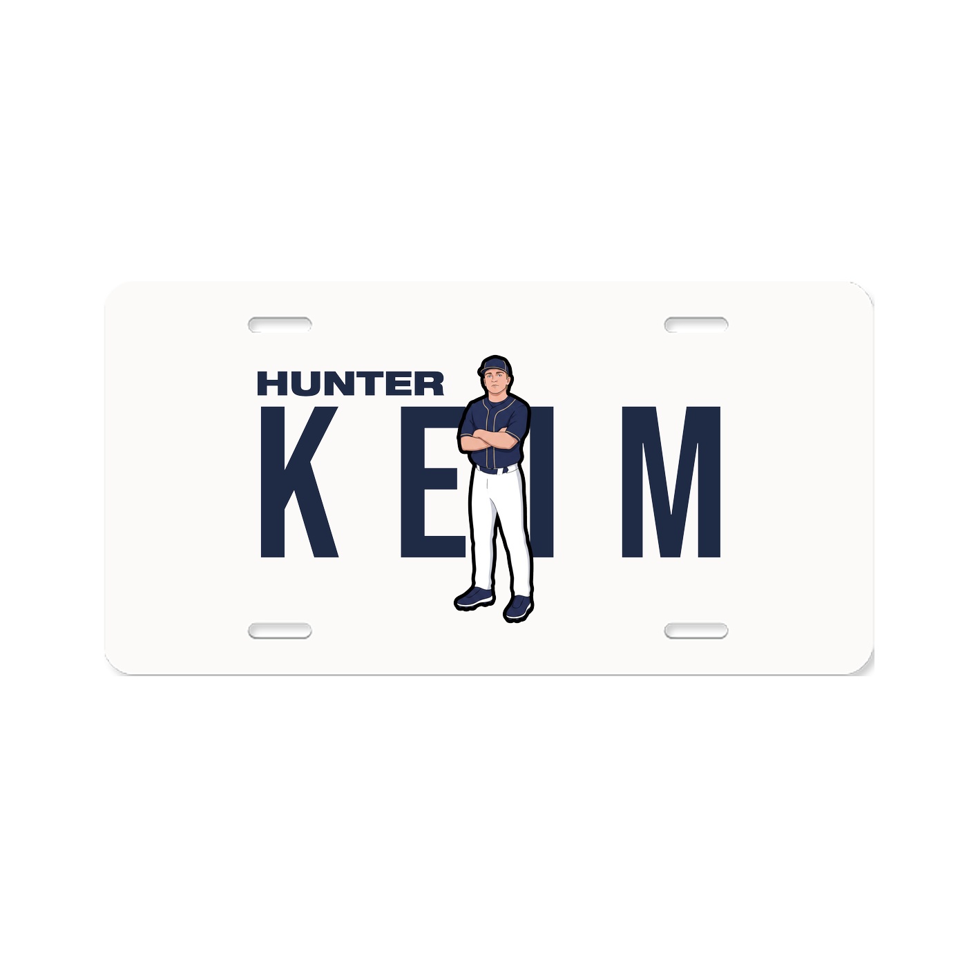 License Plate — Player Name in Classic