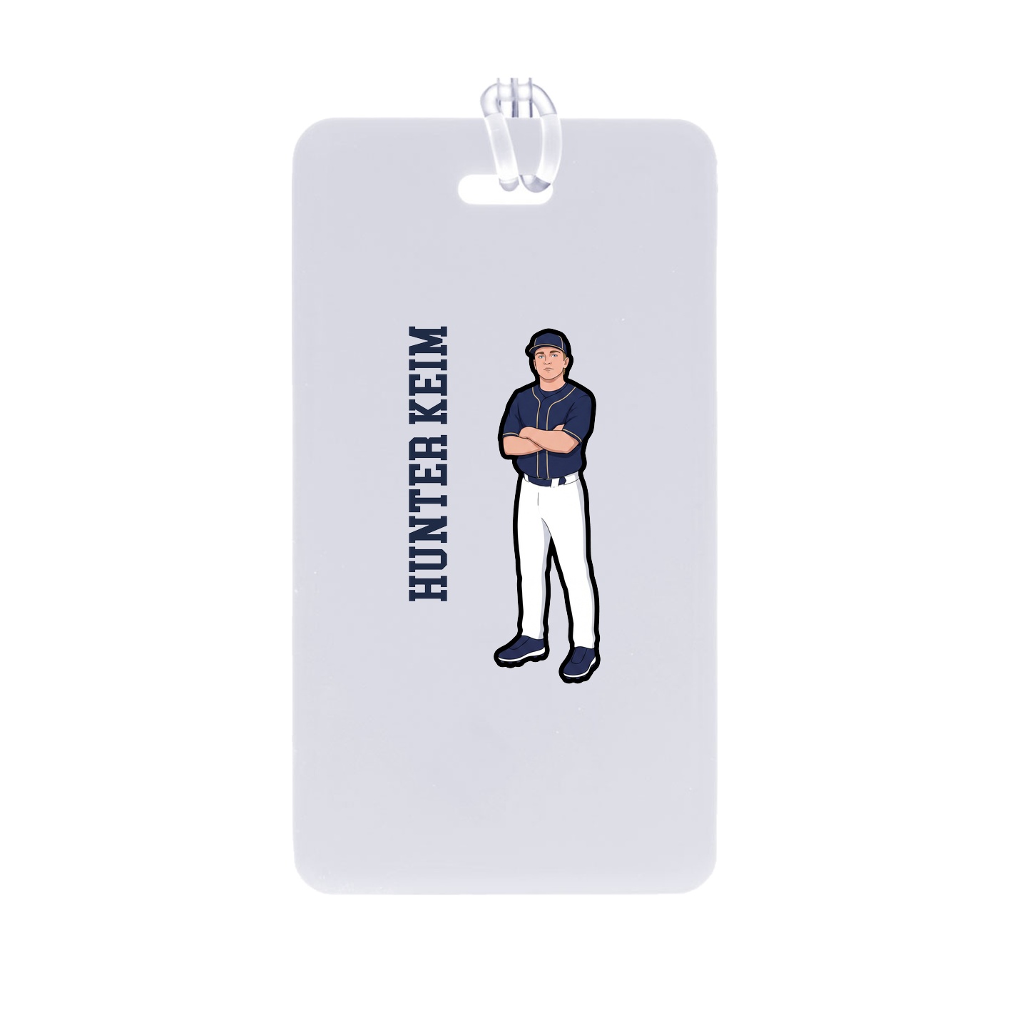 Bag Tag — Name Vertical in Classic