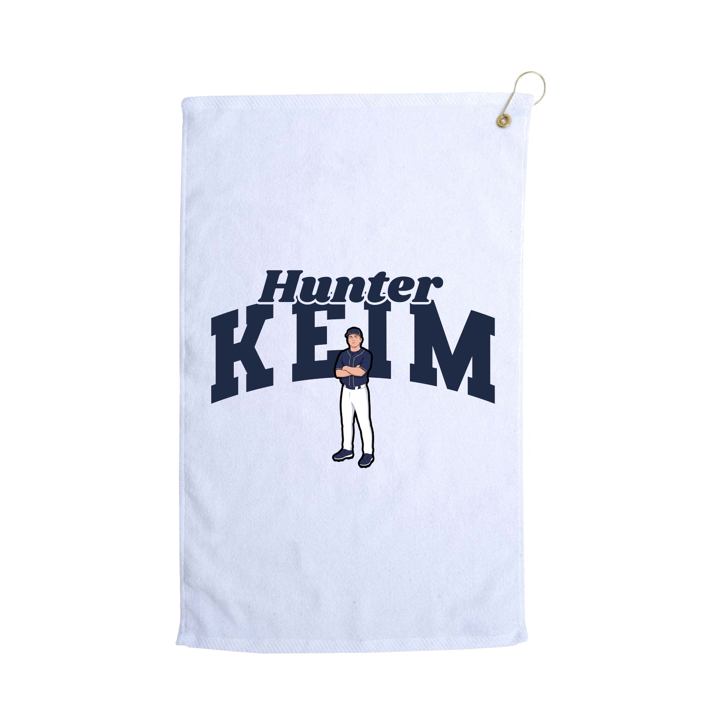 Golf Towel — Signature Arch in White