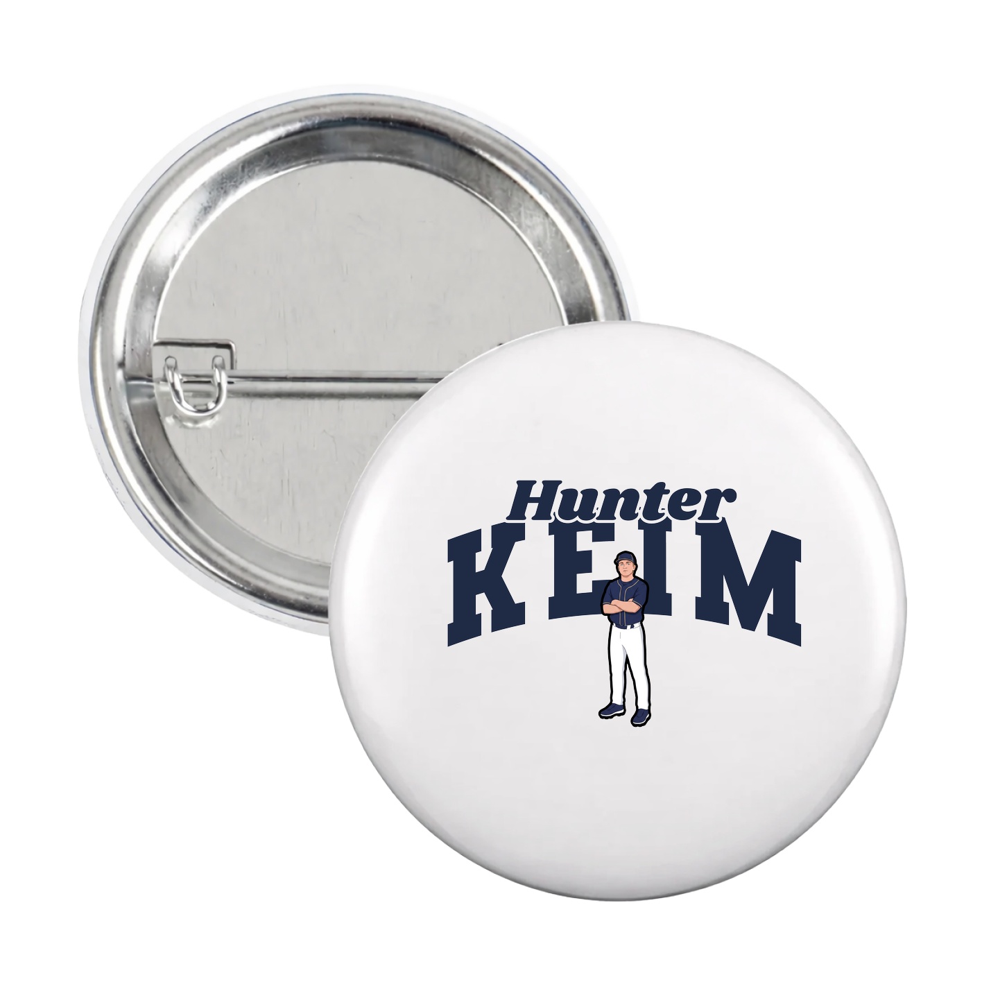 Game Day Button — Signature Arch in White