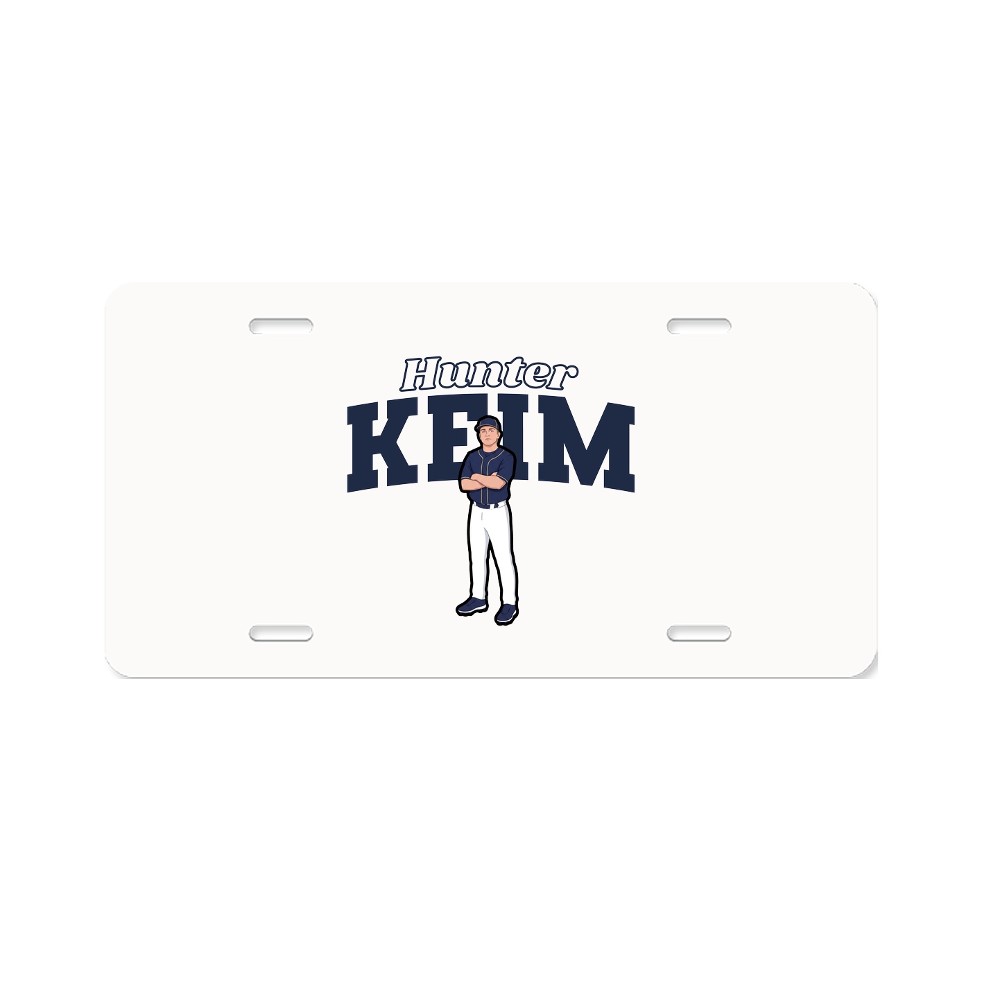License Plate — Name Arch in Classic
