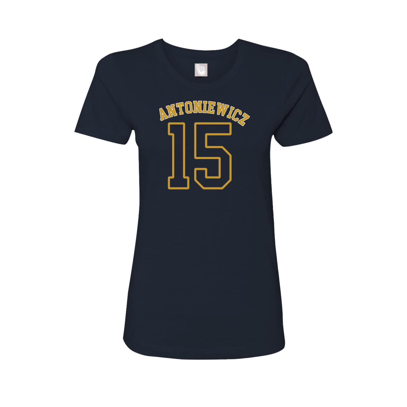 Fitted Women's Tee — Shirsey Arch in Navy