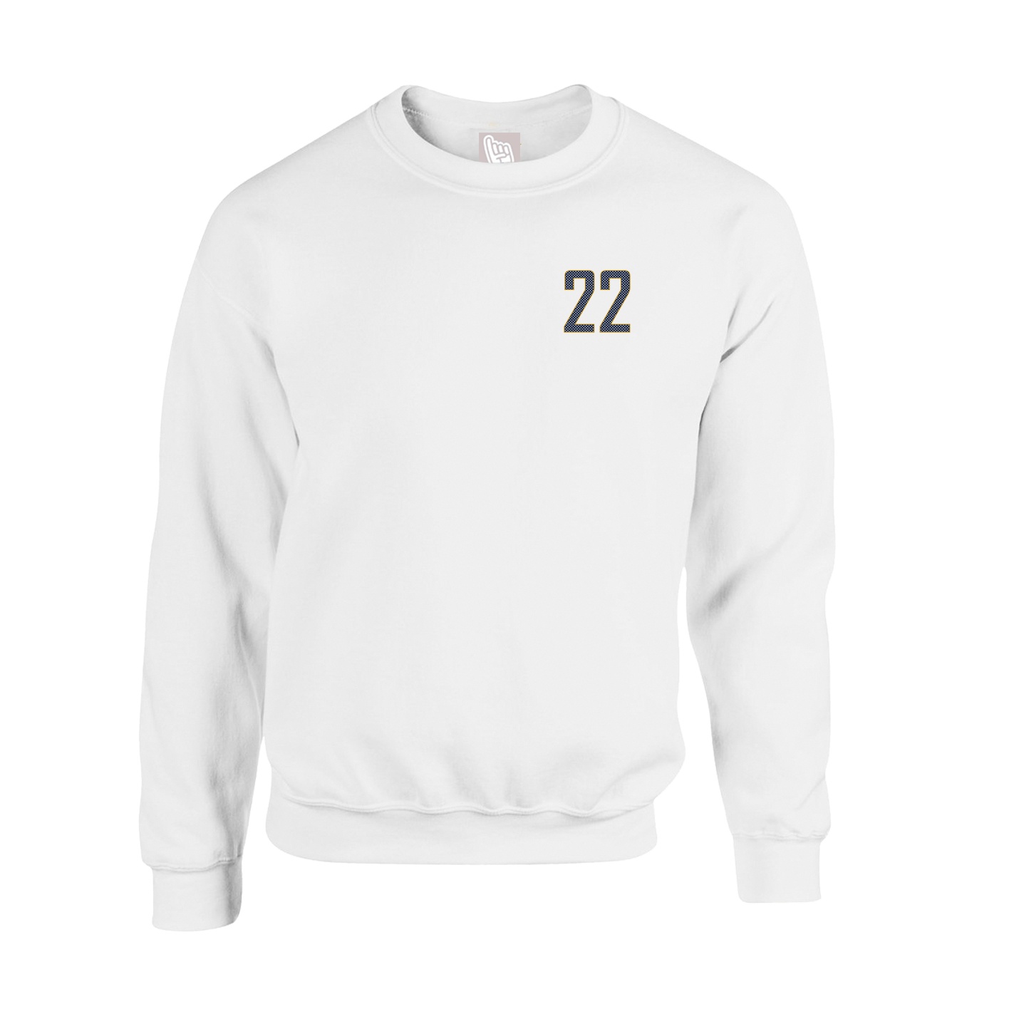 Fleece Crew — Front Shirsy in White