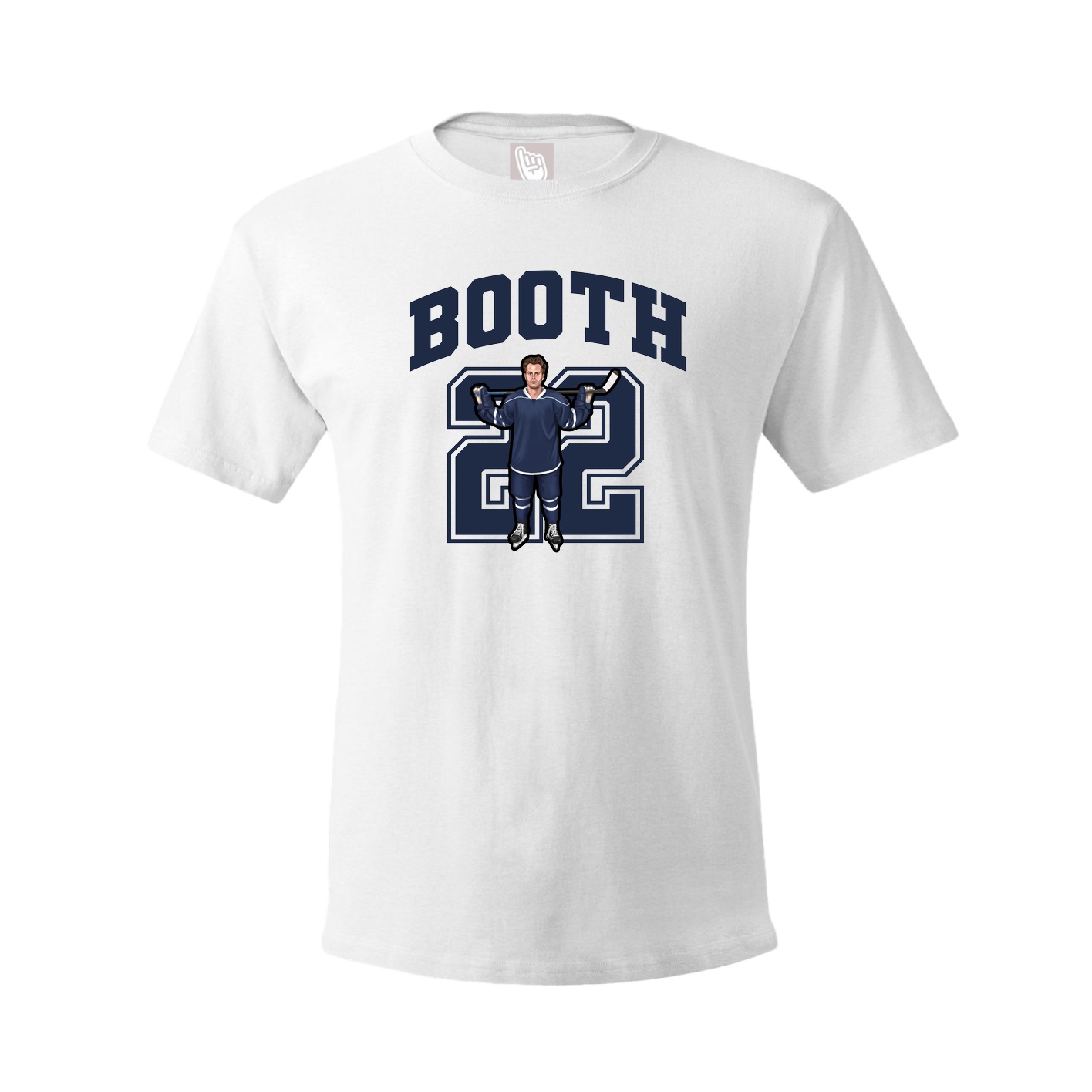 Youth Tee — Number in White