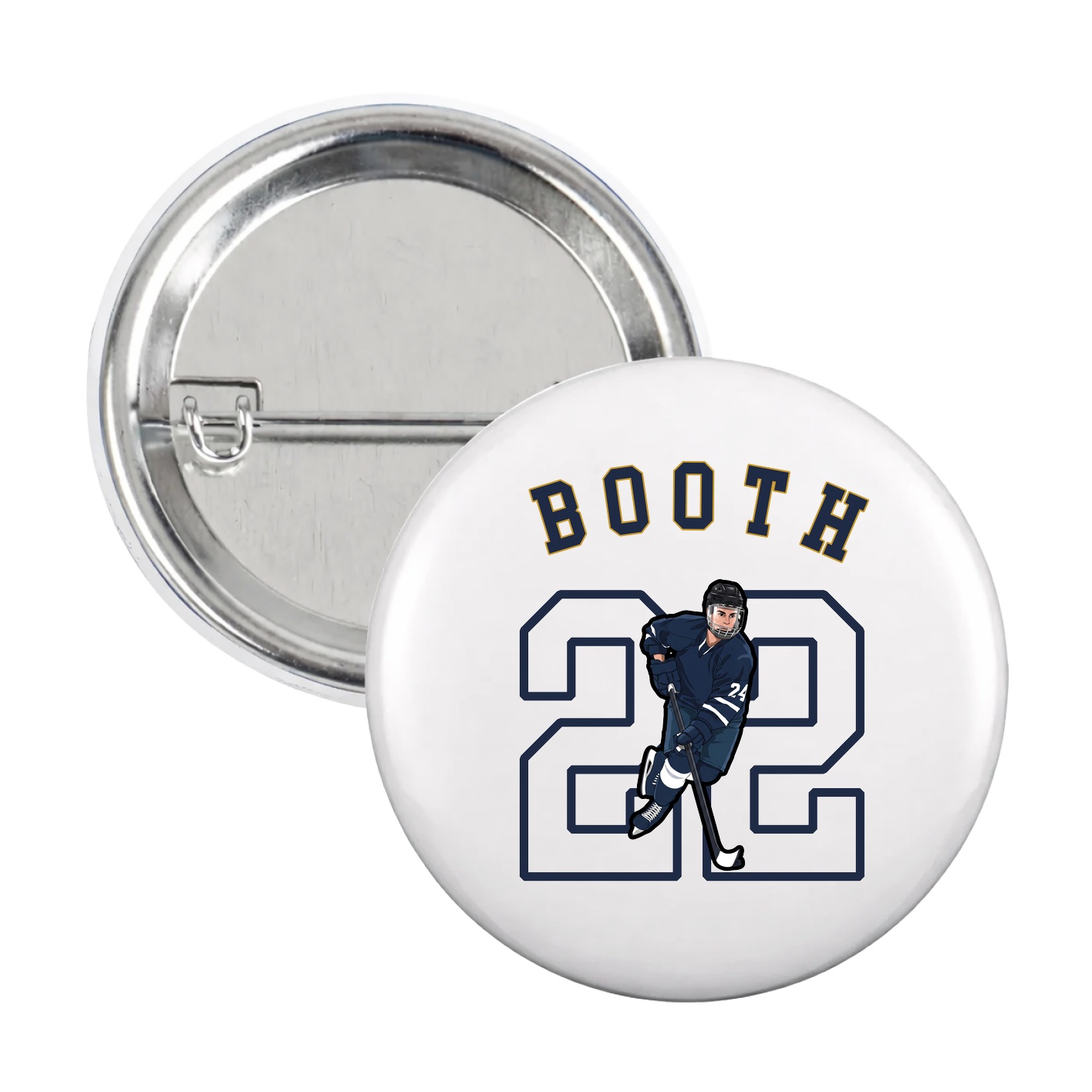 Game Day Button — Shirsey Arch in White