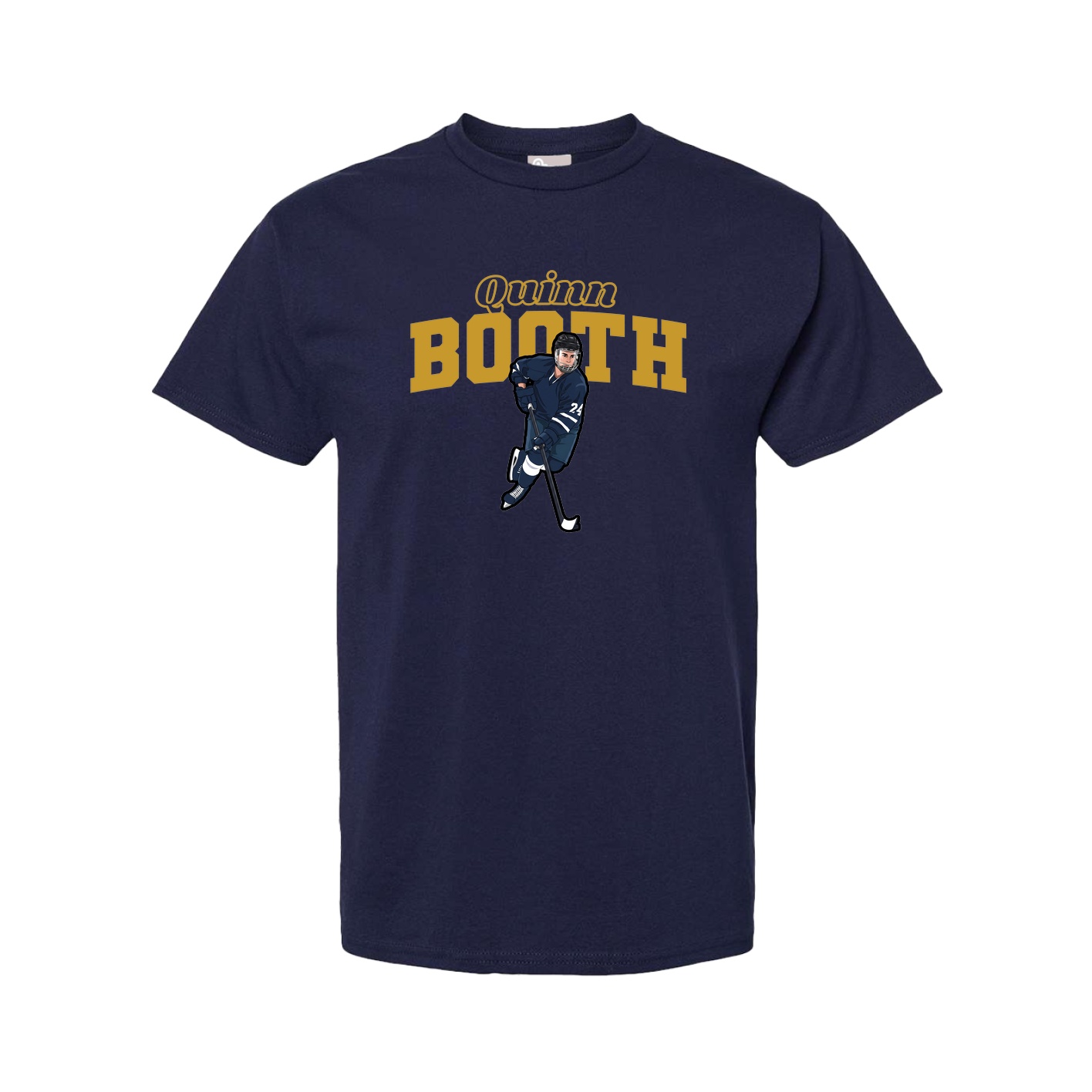 Youth Tee — Name Arch in Navy
