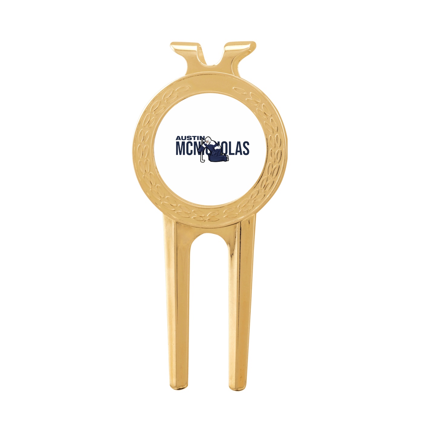 Divot Tool with Ball Marker — Player Name in Classic