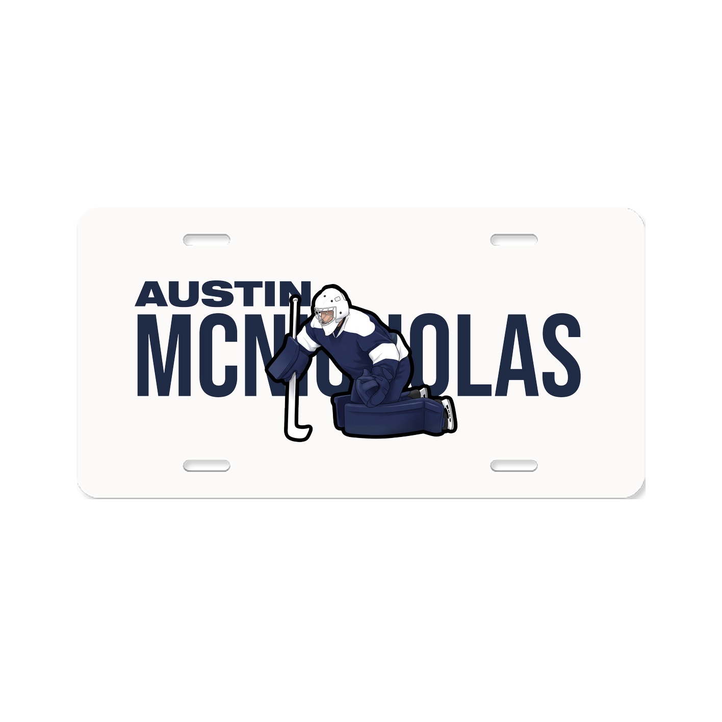License Plate — Player Name in Classic
