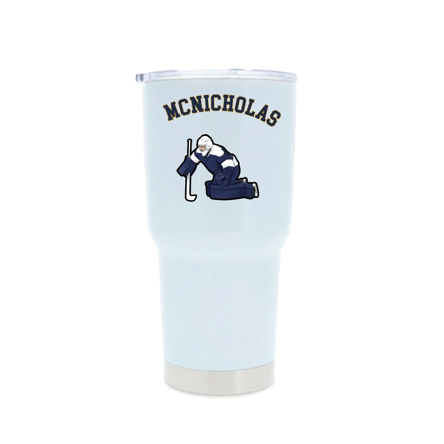 30oz Stainless Steel Tumbler — Shirsey Arch in White