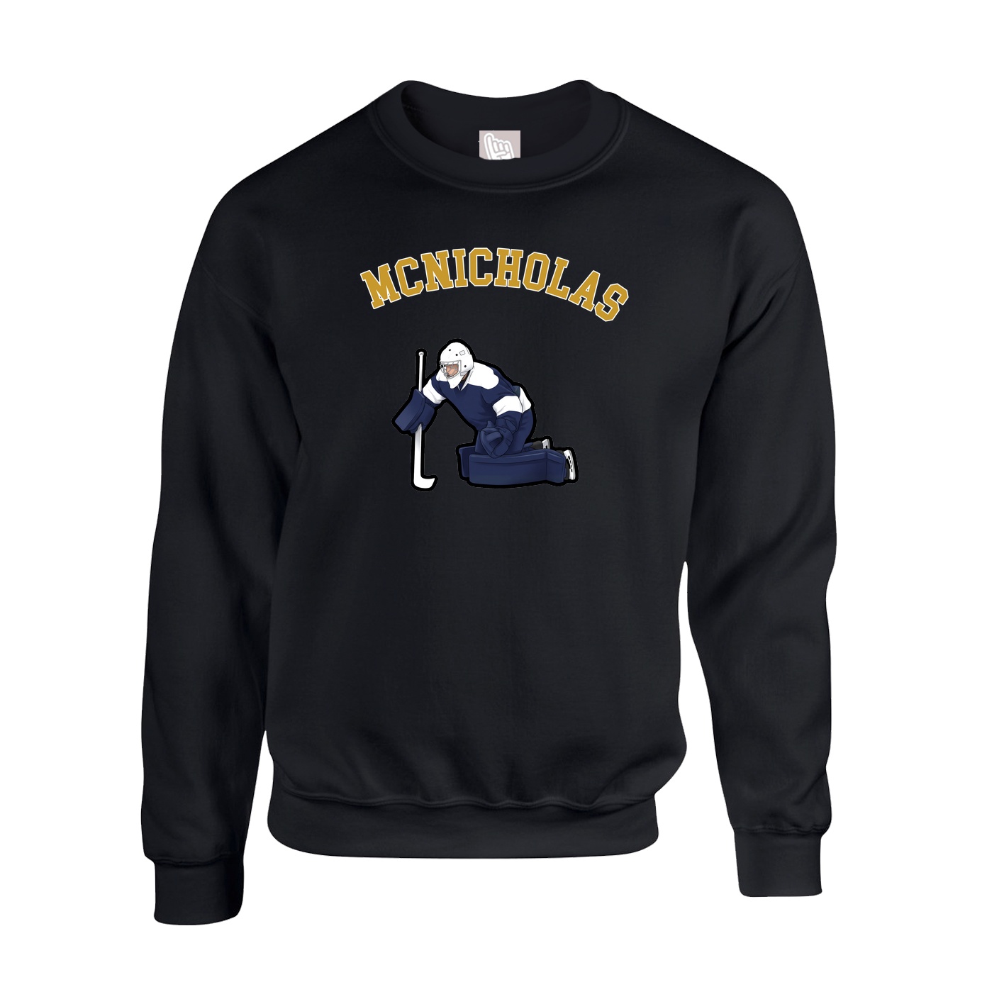 Fleece Crew — Shirsey Arch in Black