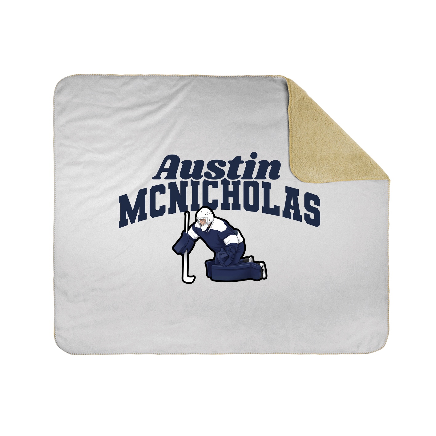Throw Blanket — Signature Arch in White