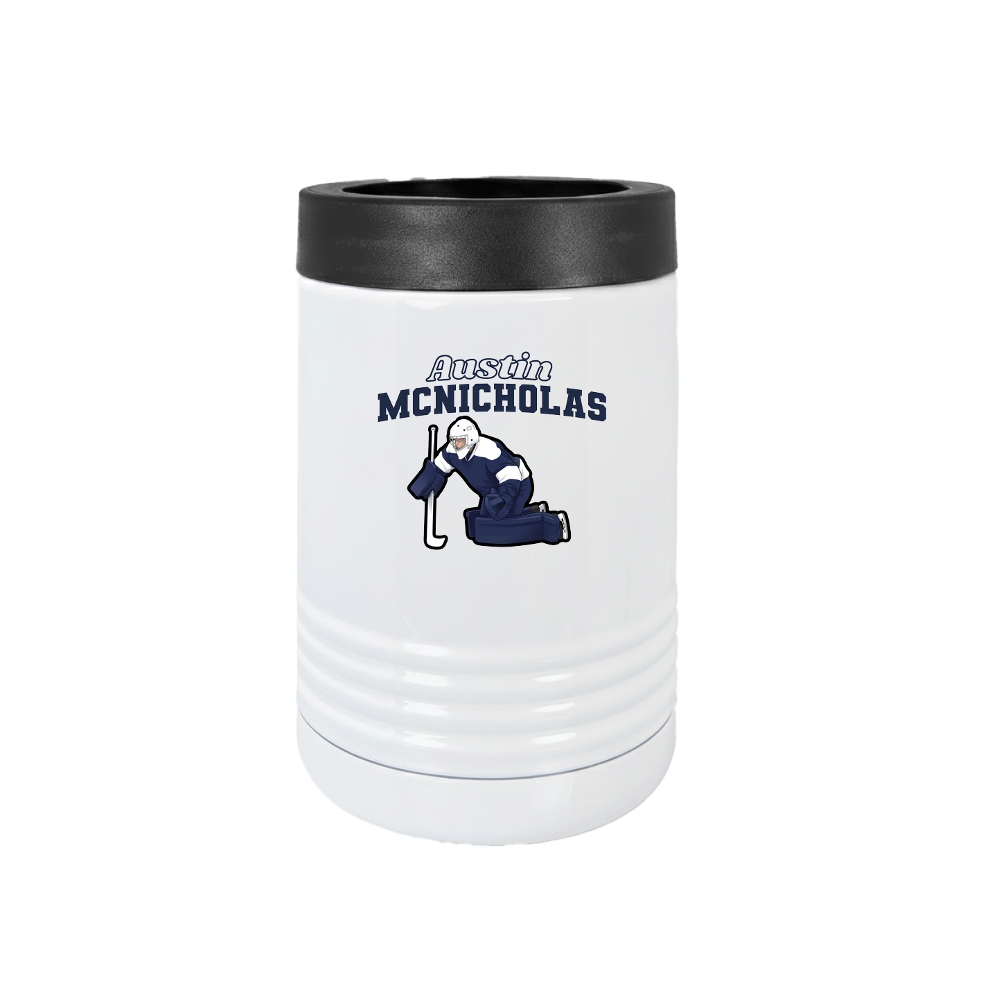 Beverage Holder — Name Arch in White
