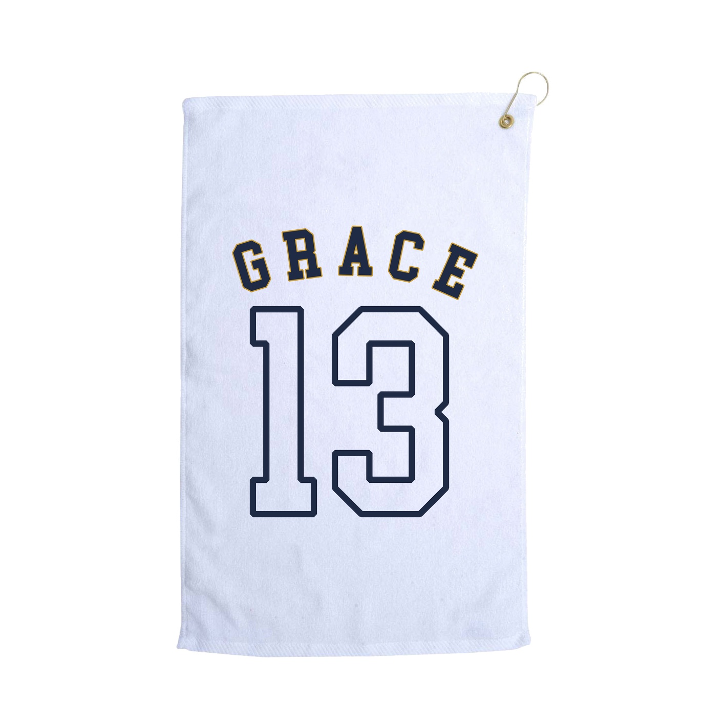 Golf Towel — Shirsey Arch in White