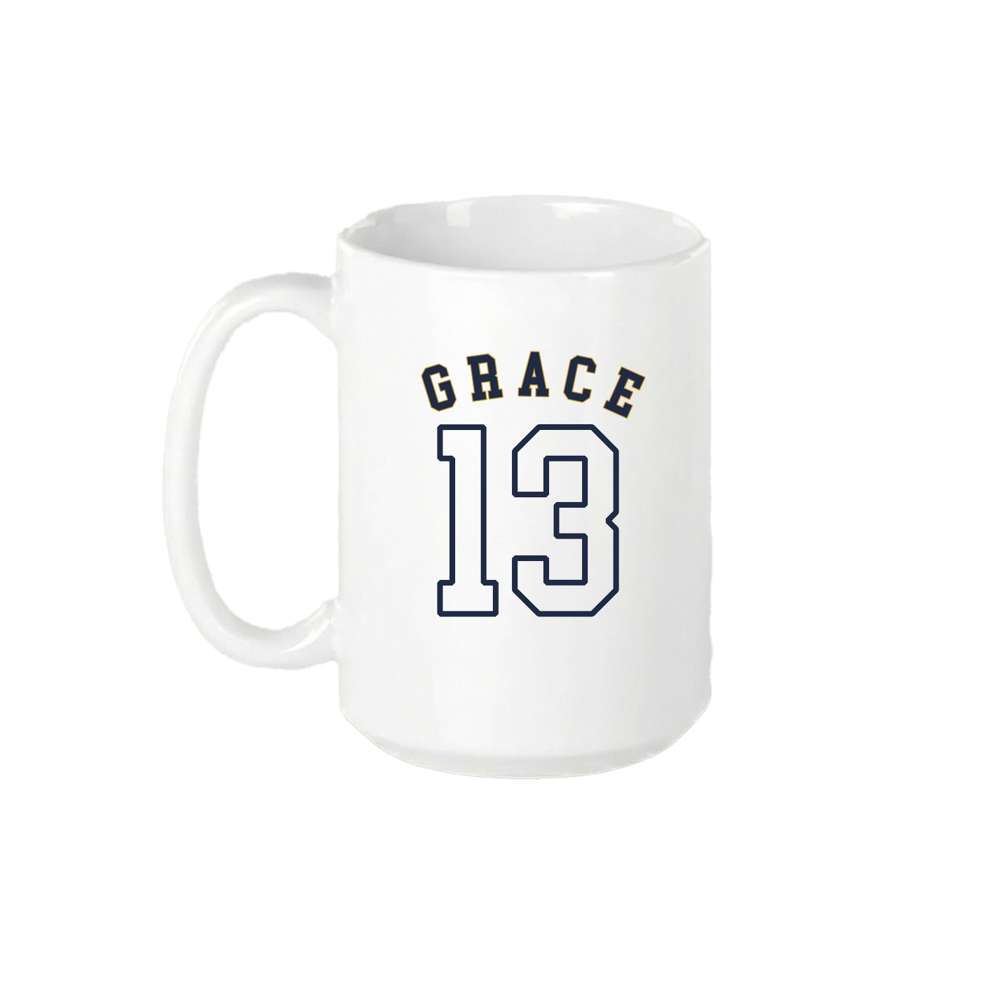 15oz Coffee Mug — Shirsey Arch in White