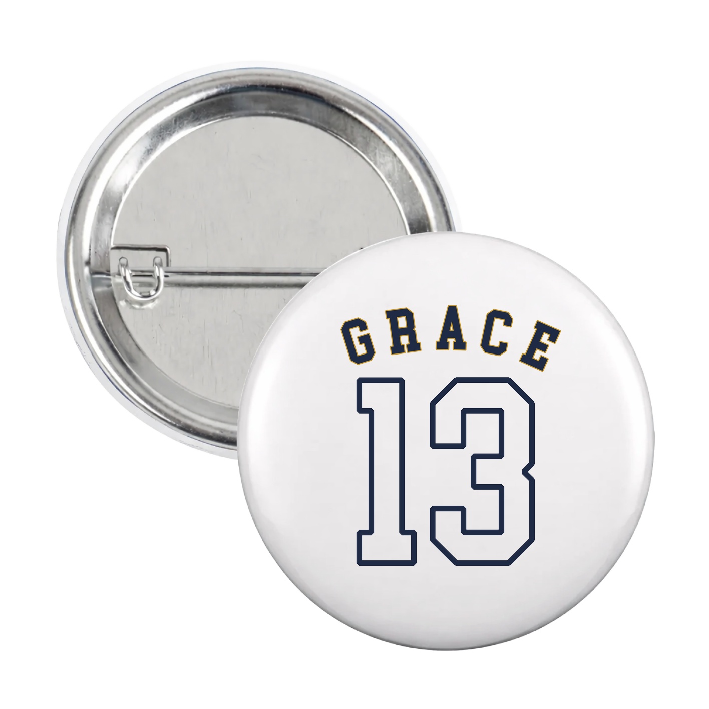 Game Day Button — Shirsey Arch in White
