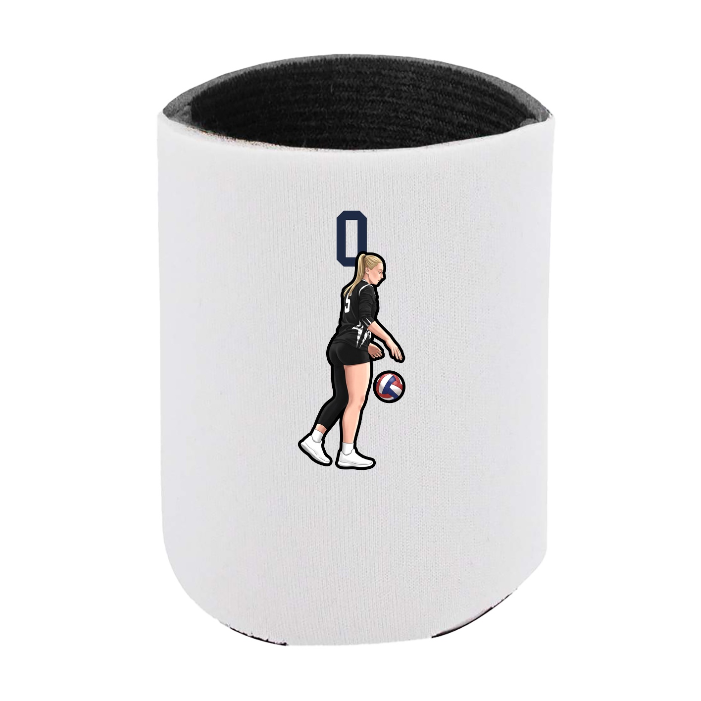 Can Holder — Number Top in White