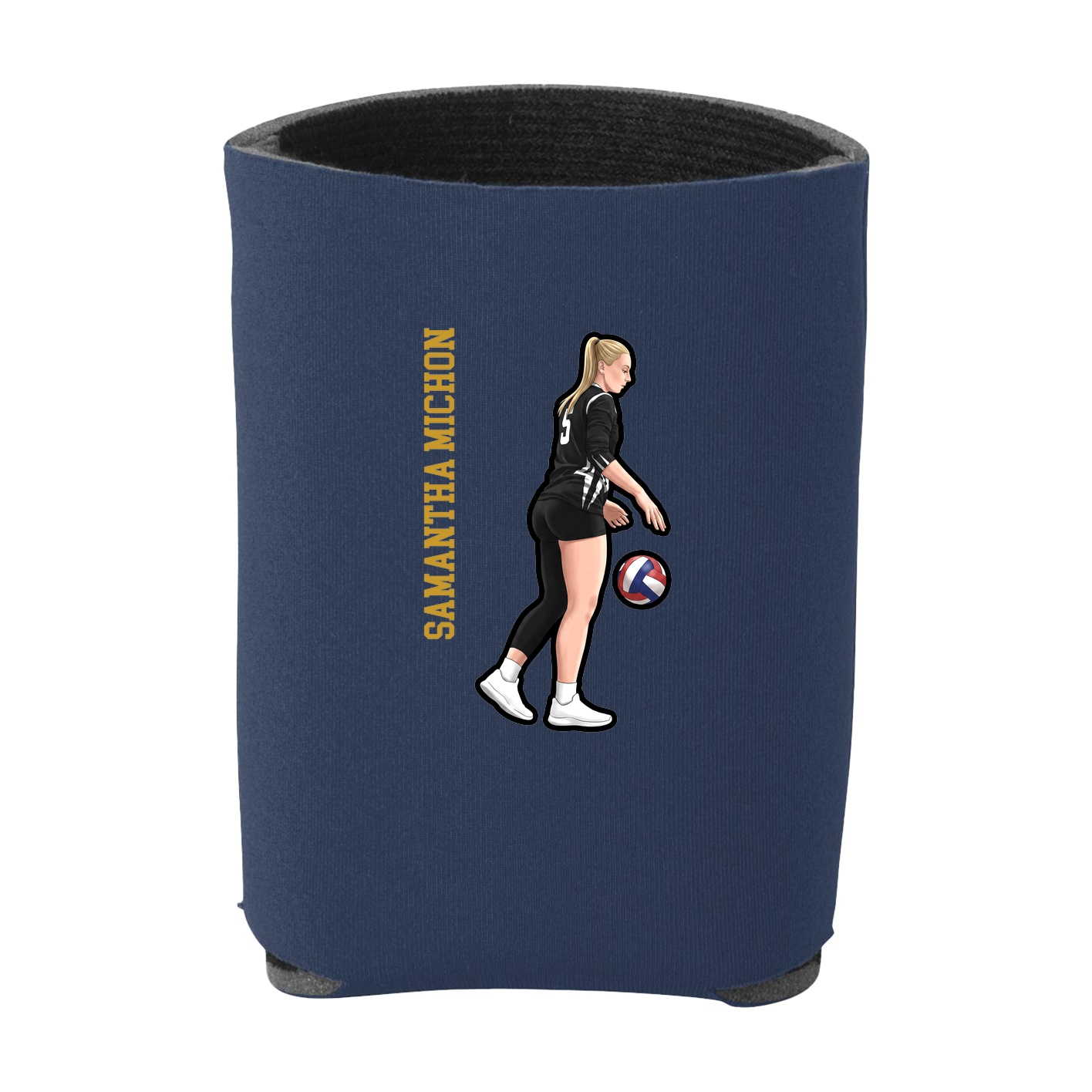 Can Holder — Name Vertical in Navy