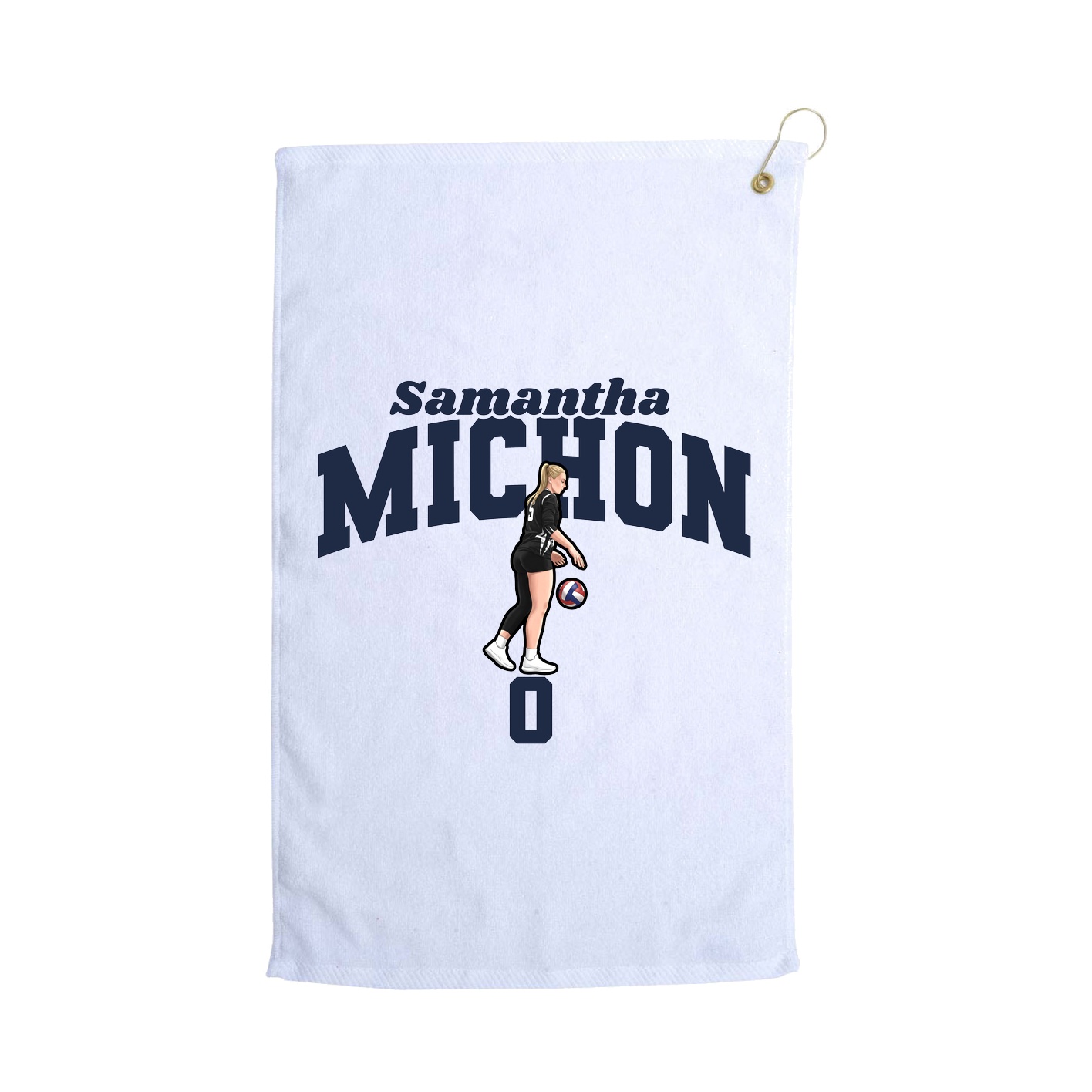 Golf Towel — Signature Arch in White