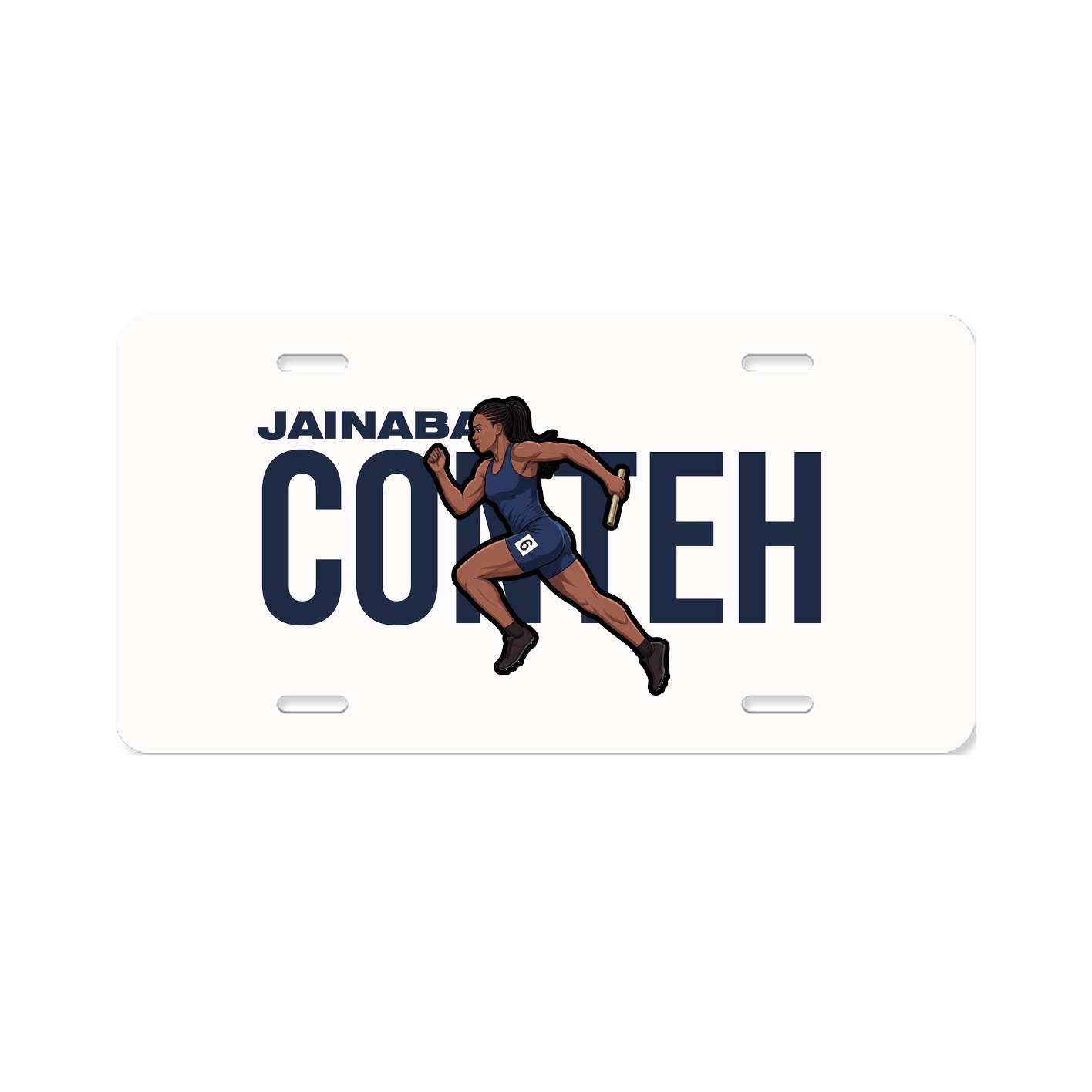 License Plate — Player Name in Classic
