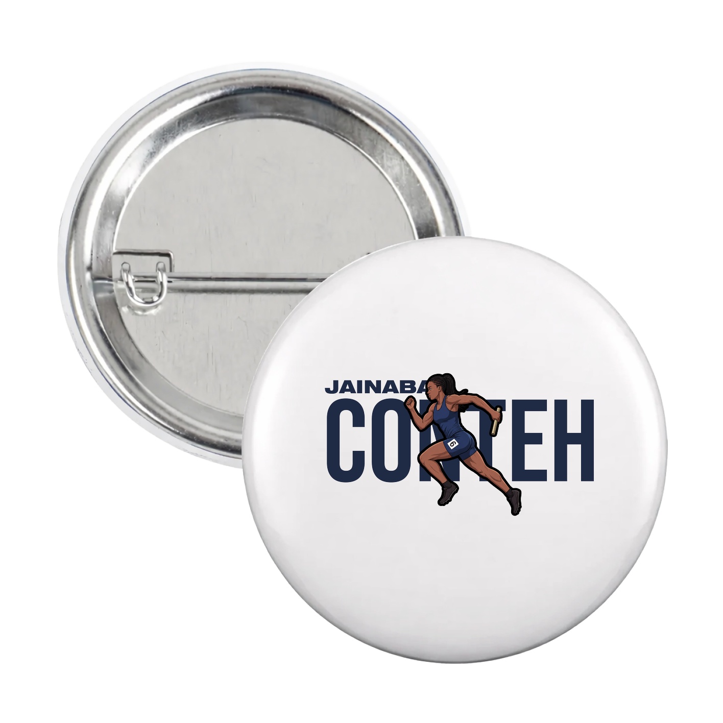 Game Day Button — Player Name in White