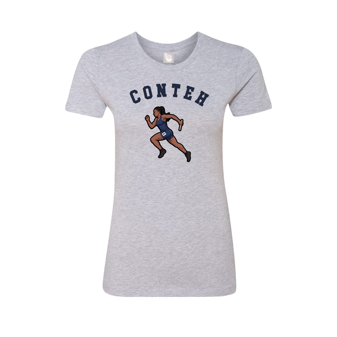 Fitted Women's Tee — Shirsey Arch in Grey