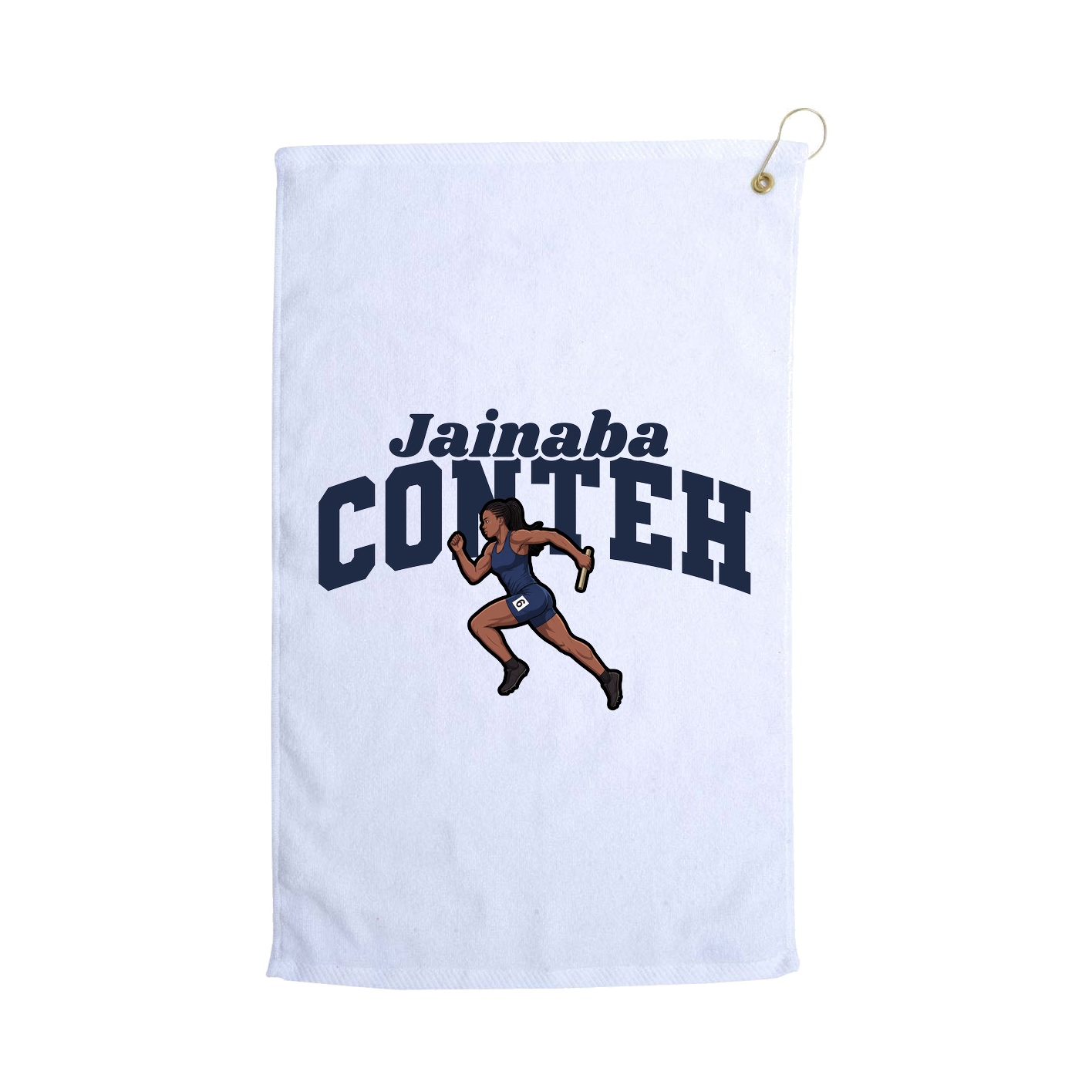 Golf Towel — Signature Arch in White