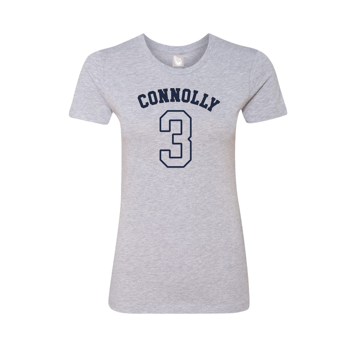 Fitted Women's Tee — Shirsey Arch in Grey