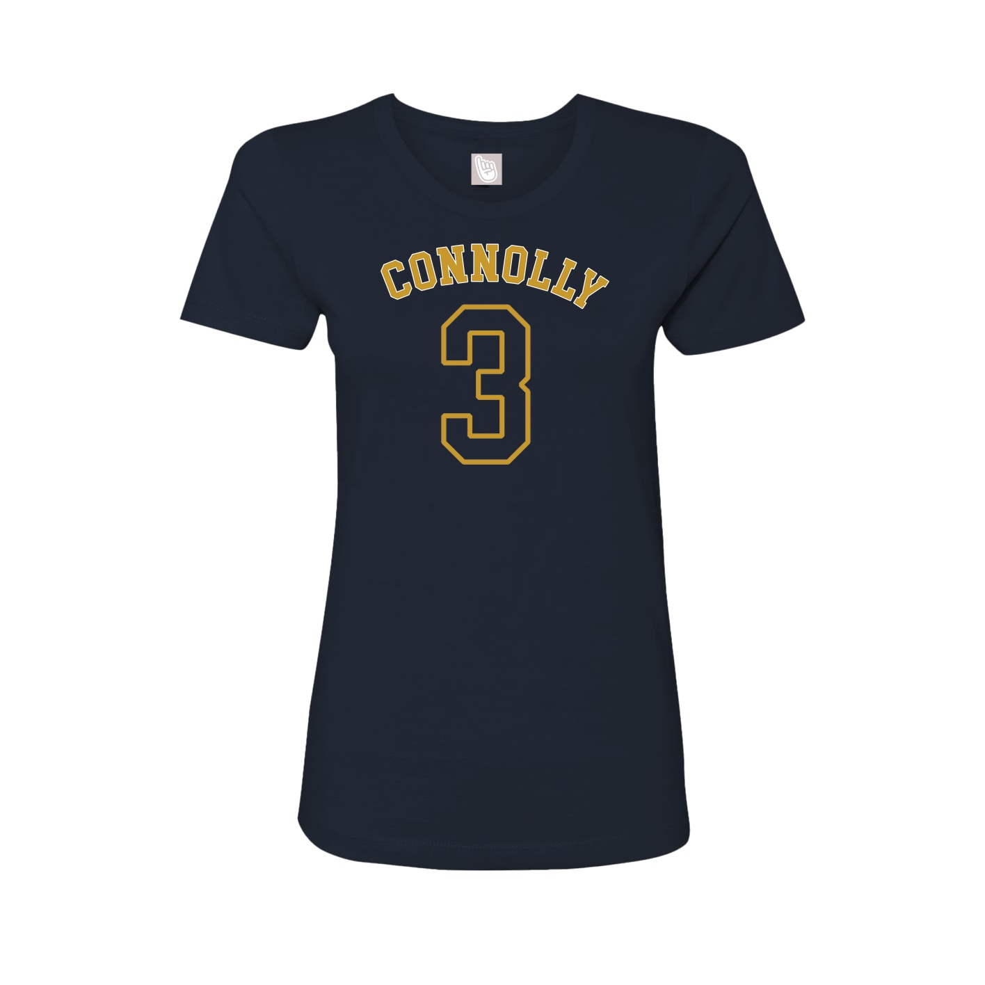 Fitted Women's Tee — Shirsey Arch in Navy