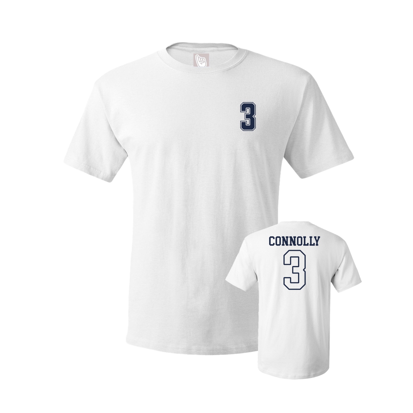 Youth Tee — Chest Back in White