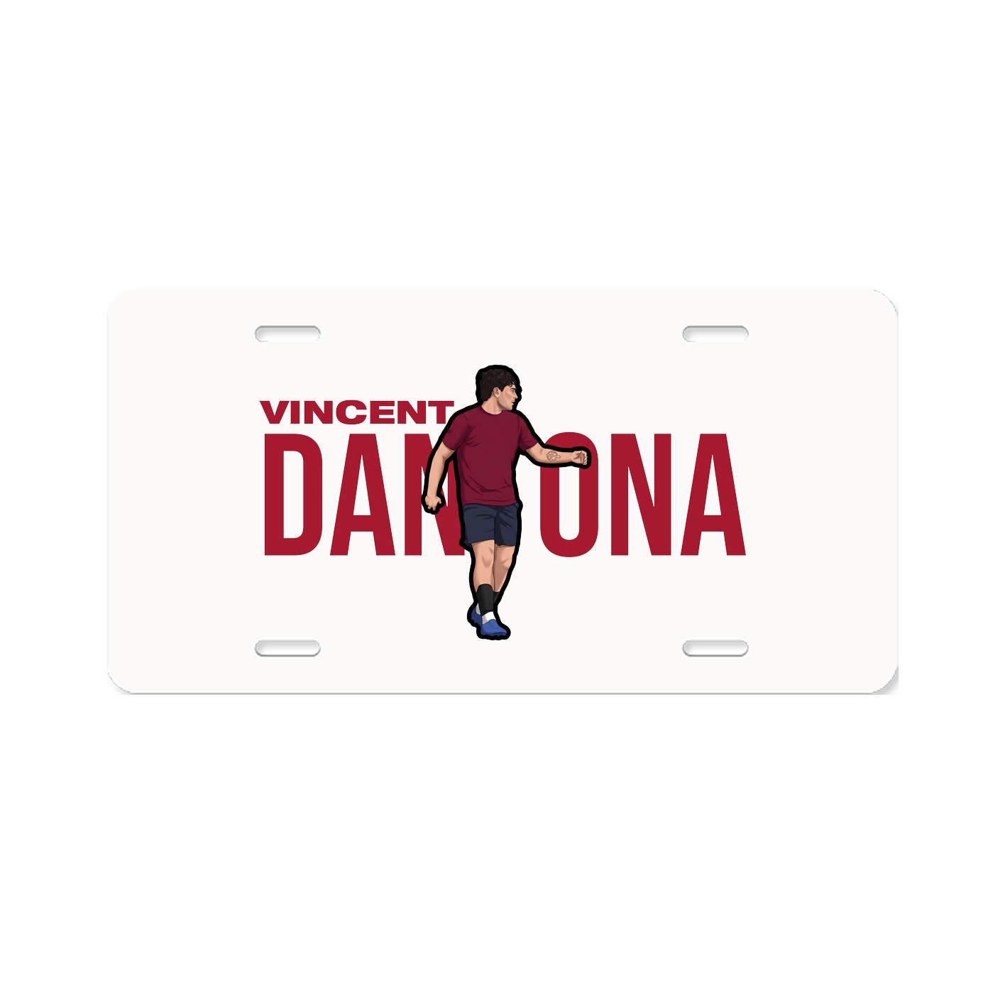 License Plate — Player Name in Classic