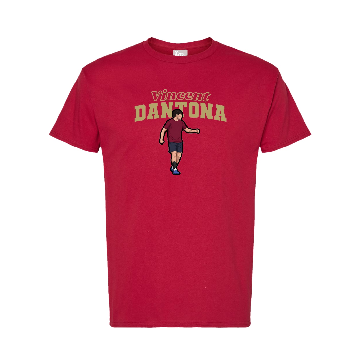 Tee — Name Arch in Crimson