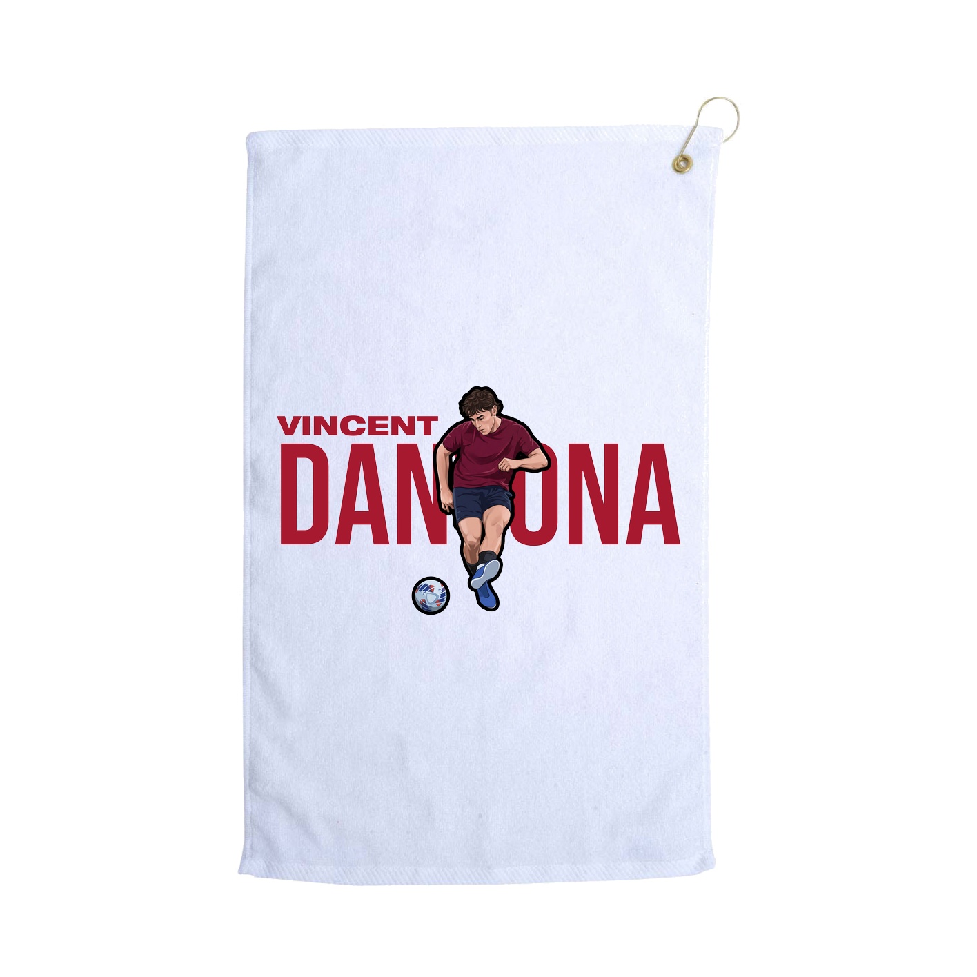 Golf Towel — Player Name in White