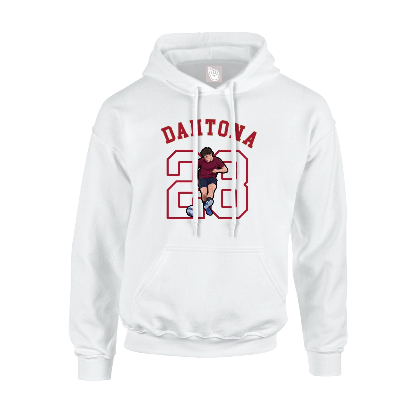 Youth Hoodie — Shirsey Arch in White
