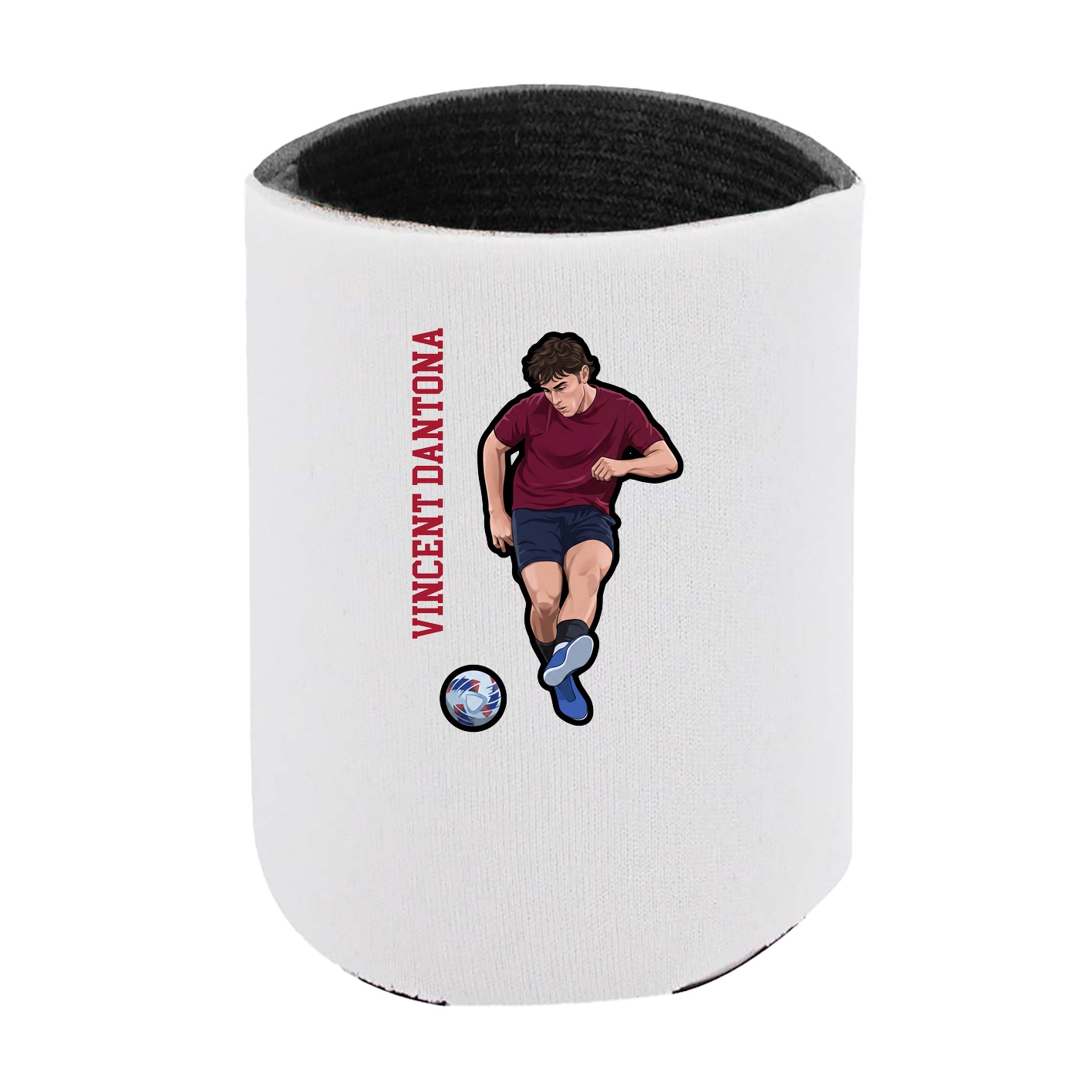 Can Holder — Name Vertical in White