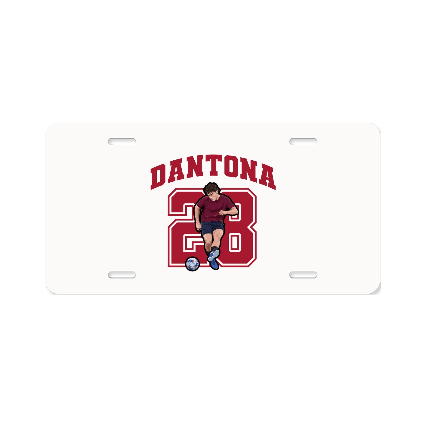 License Plate — Number in Classic