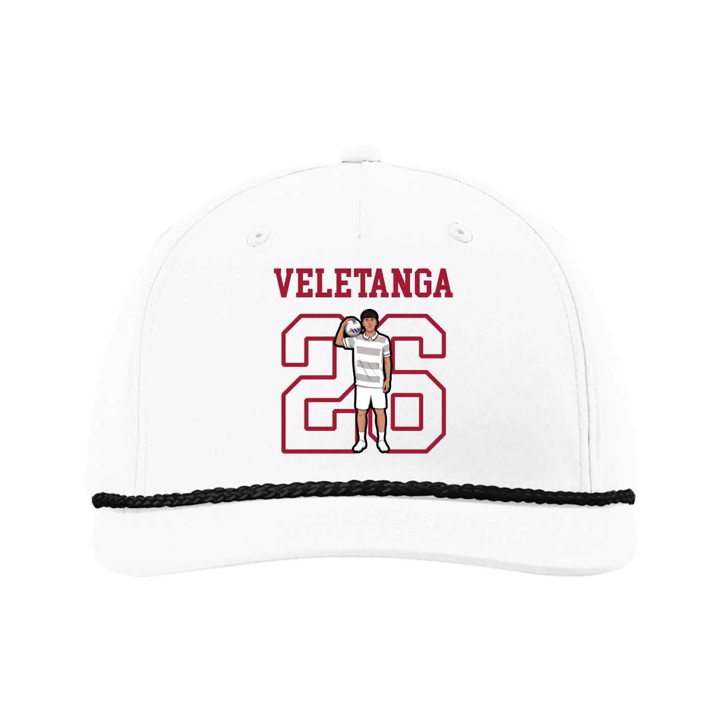 Five-Panel Classic Rope Cap — Shirsey in White